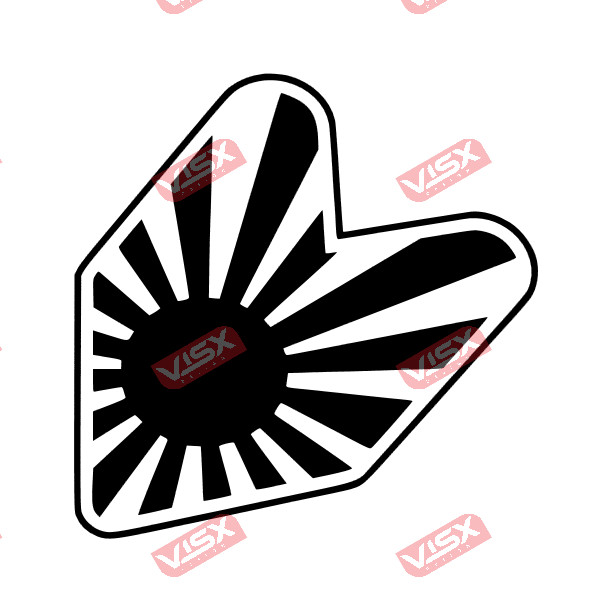 Sun Decal Sticker Rising Car Window Vinyl Bumper Laptop Tablet