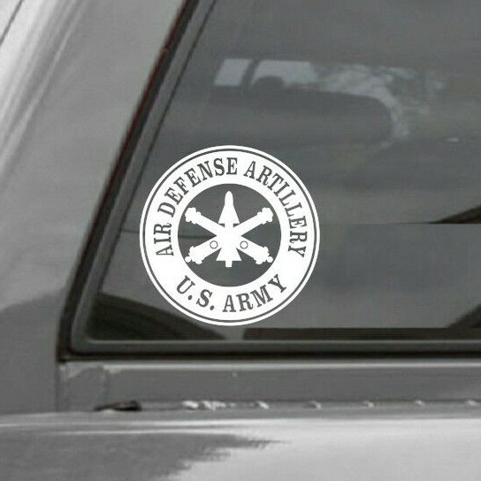 AIR DEFENSE ARTILLERY U.S. ARMY ROUNDEL Vinyl Window Decal Sticker