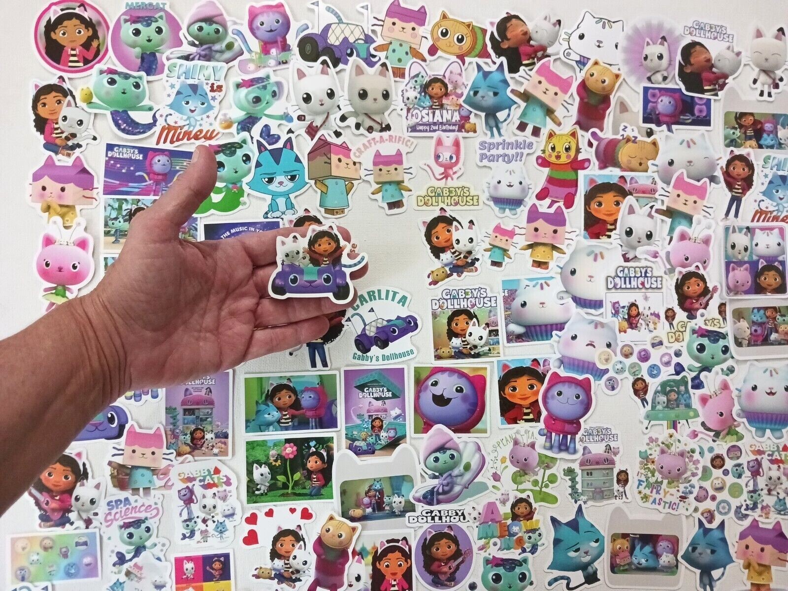 Gabbys Doll Toy Sticker. 100 water resistant stickers. for any smooth surface