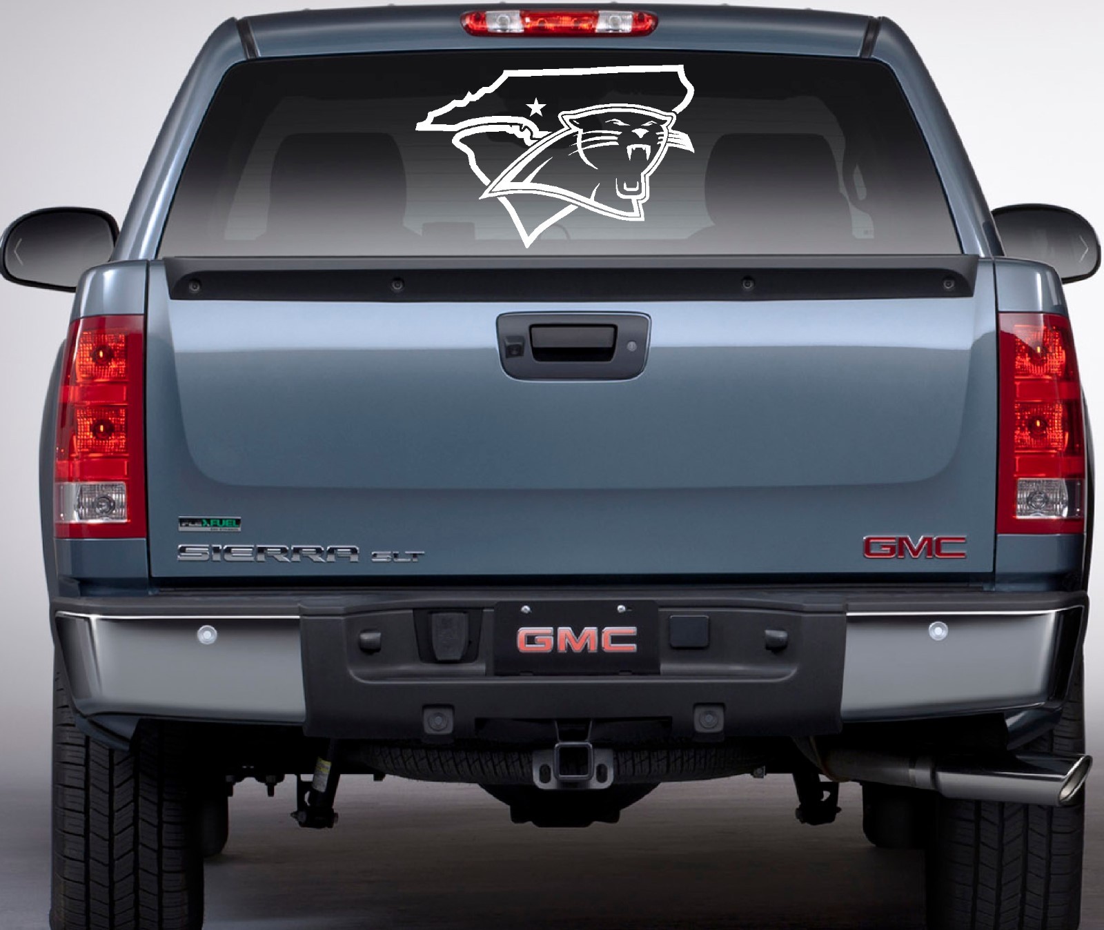 CAROLINA PANTHERS VINYL DECAL NORTH SOUTH CARONINA MAP WINDOW CAR STICKER