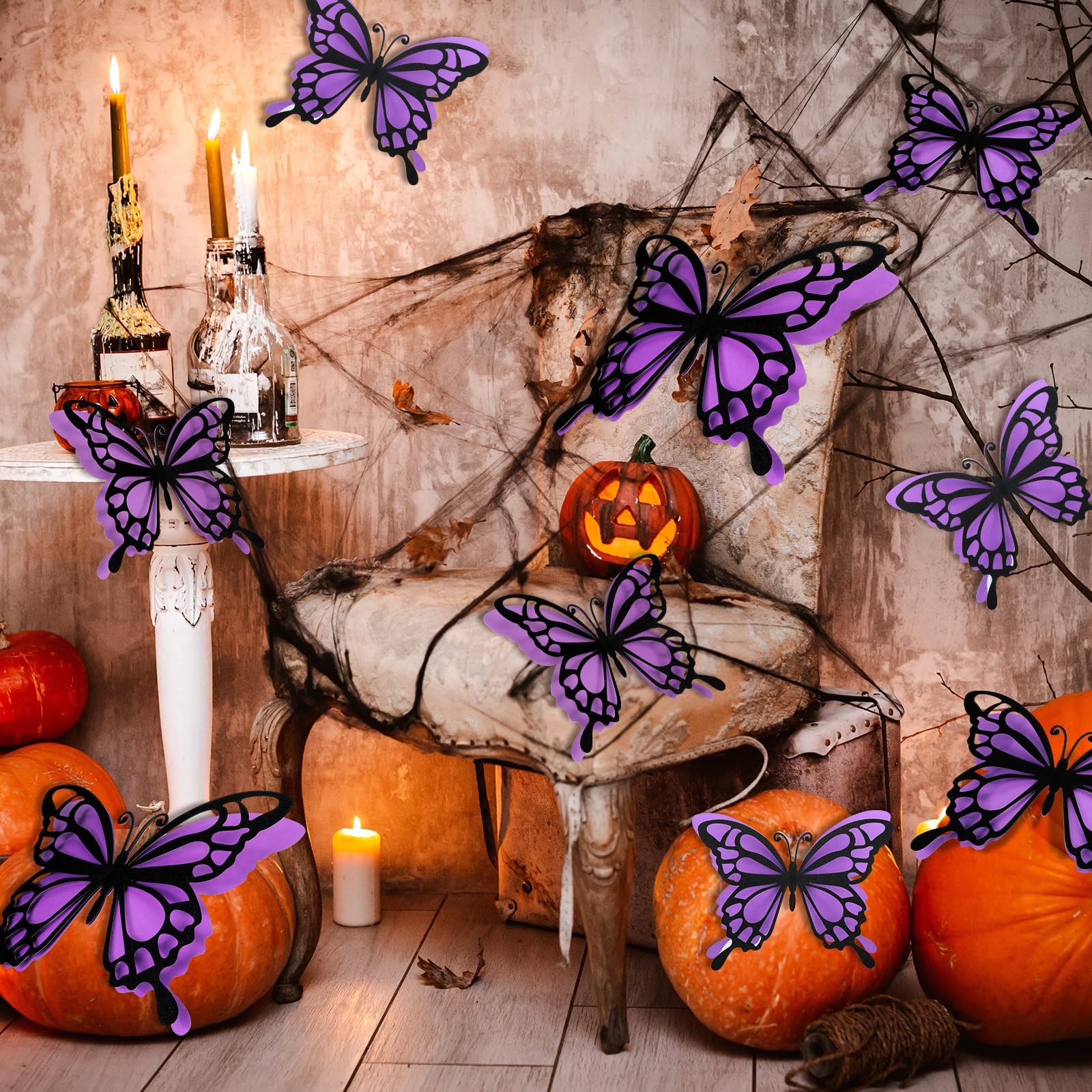 12 Pcs 3D Large Butterfly Party Decoration 12 Inch 10 Inch Big Butterfly Cent…