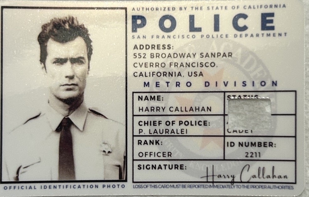 Dirty Harry Drivers License Credit Debit Card Skin Cover Sticker Chip Decal