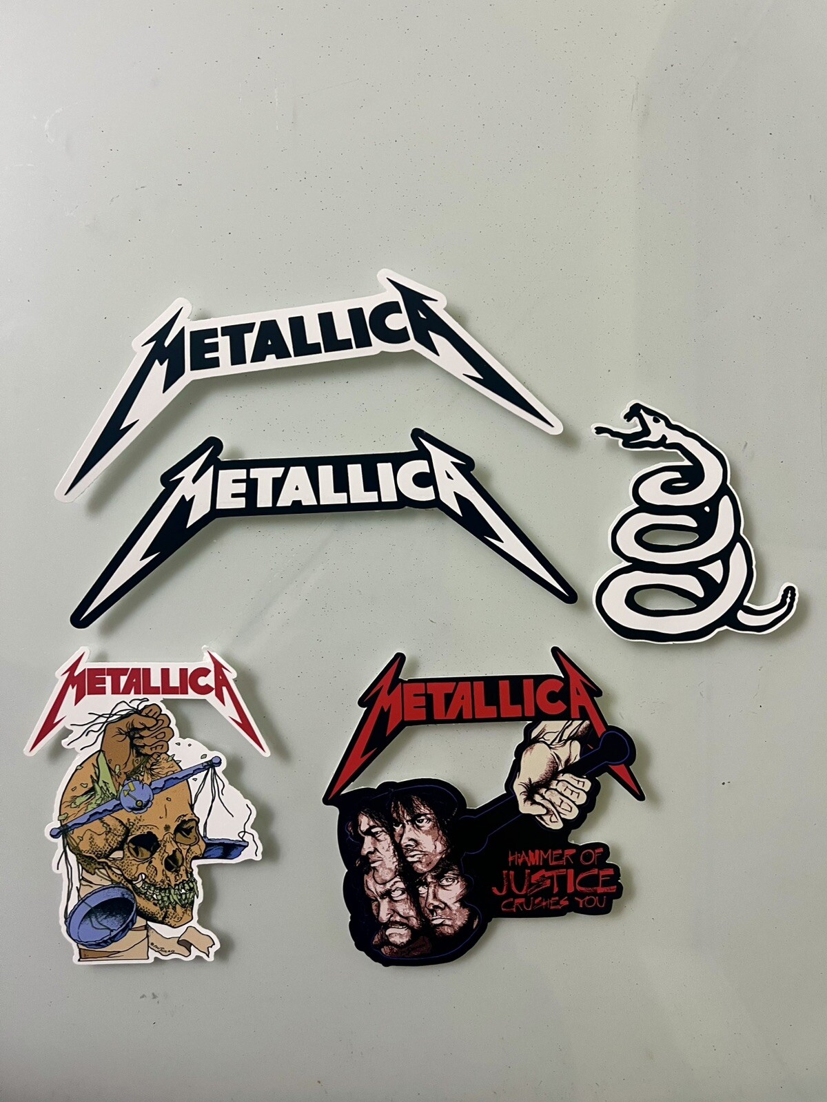 Metallica Sticker Pack – Heavy Metal Stickers , Thrash Metal Stickers