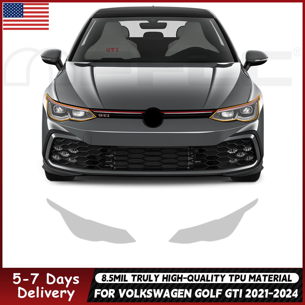 For Volkswagen GOLF GTI 2021-2024 PreCut Kit Paint Protection Film Clear Bra PPF