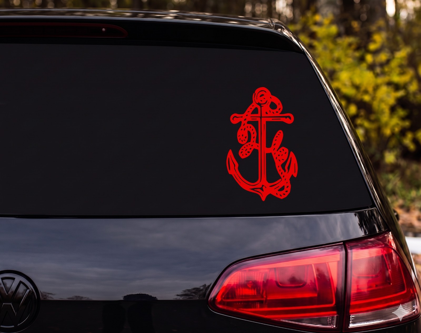 Anchor With Rope Outdoor Vinyl Decal Sticker Car Tumbler | Sailor Gift