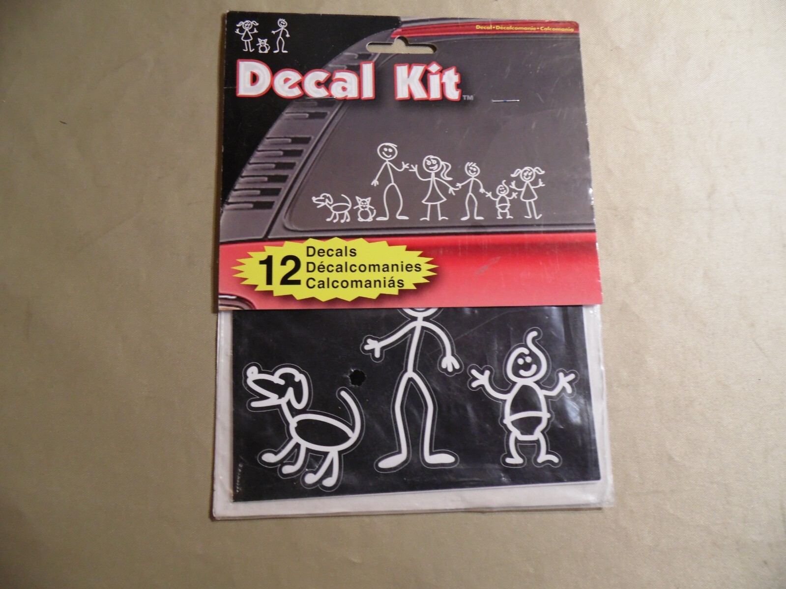 Family Decal Kit / 12 Decals / New Unopened / Free Domestic Shipping