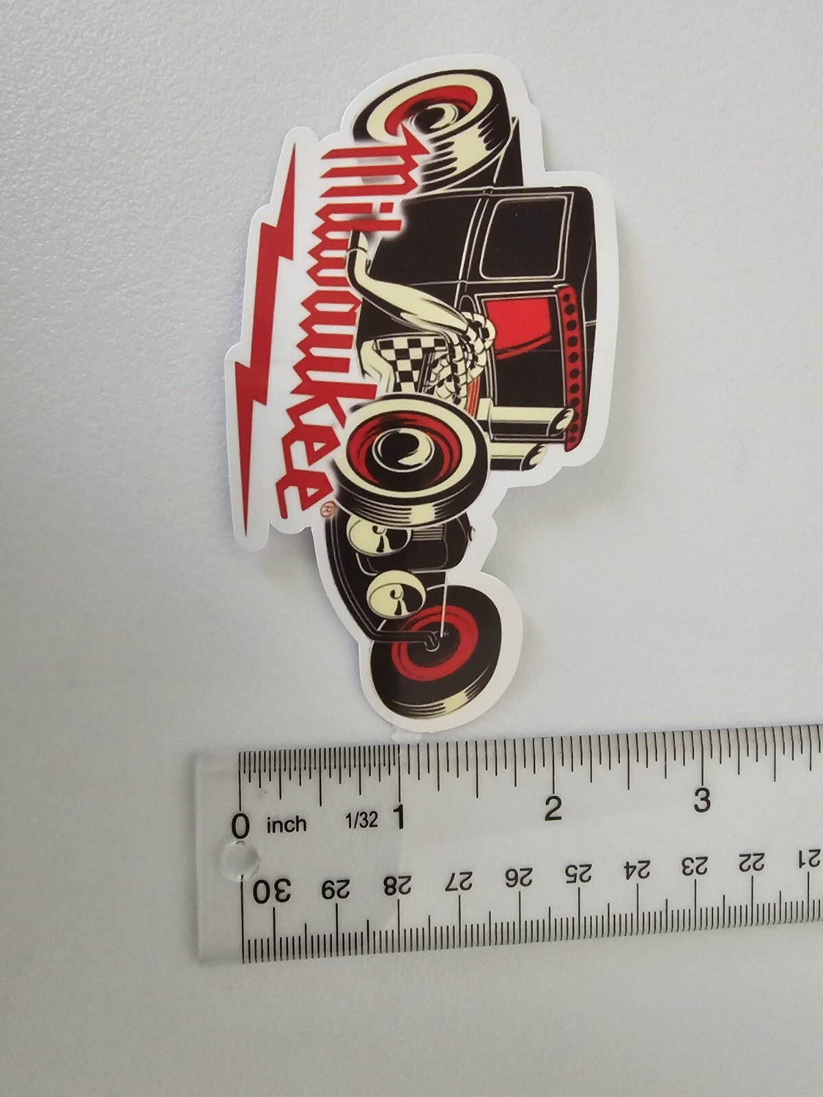 milwaukee hot rod vinyl stickers