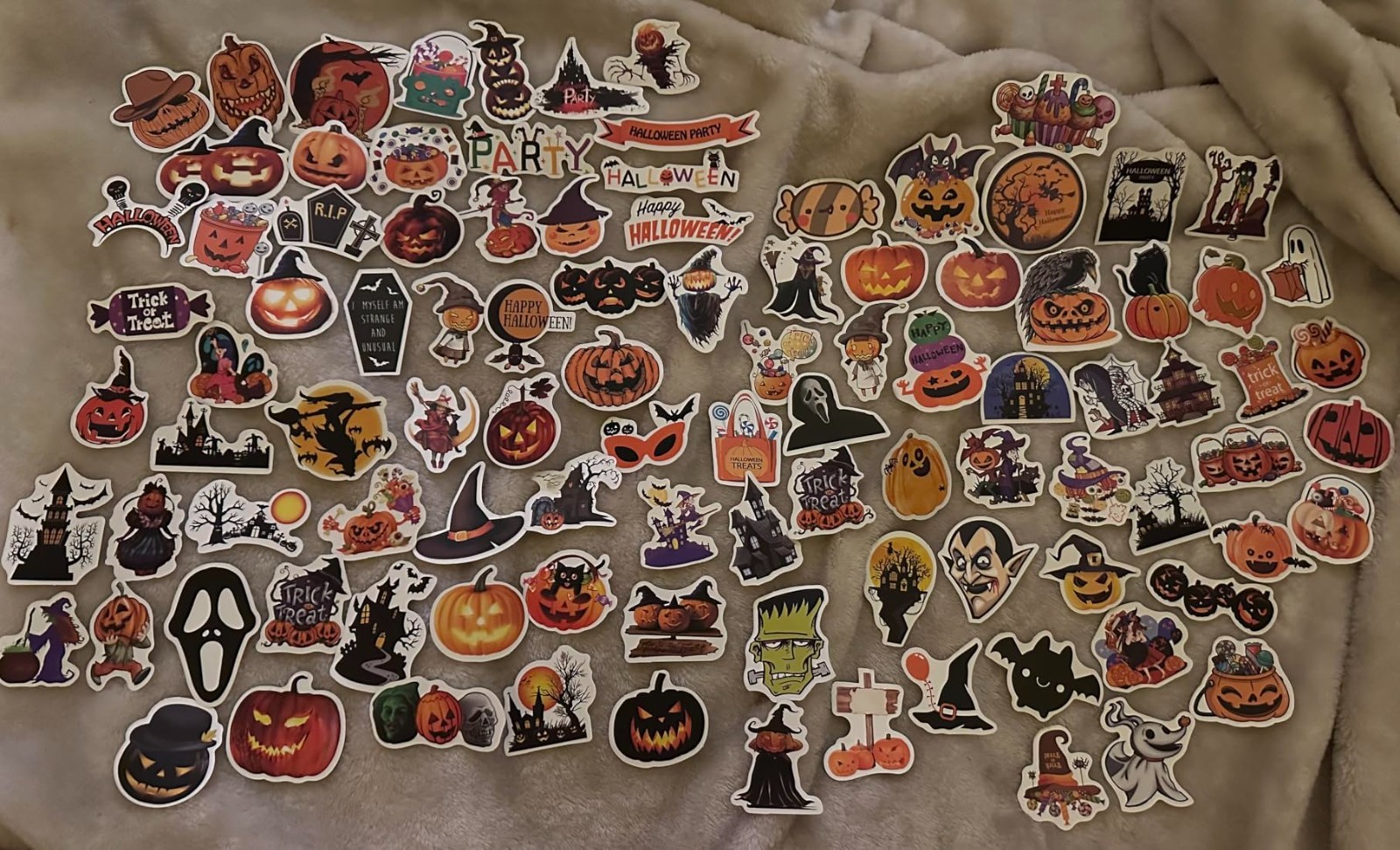 Halloween Mix Sticker Lot 100 Stickers Horror Kids To Adults Something For All!