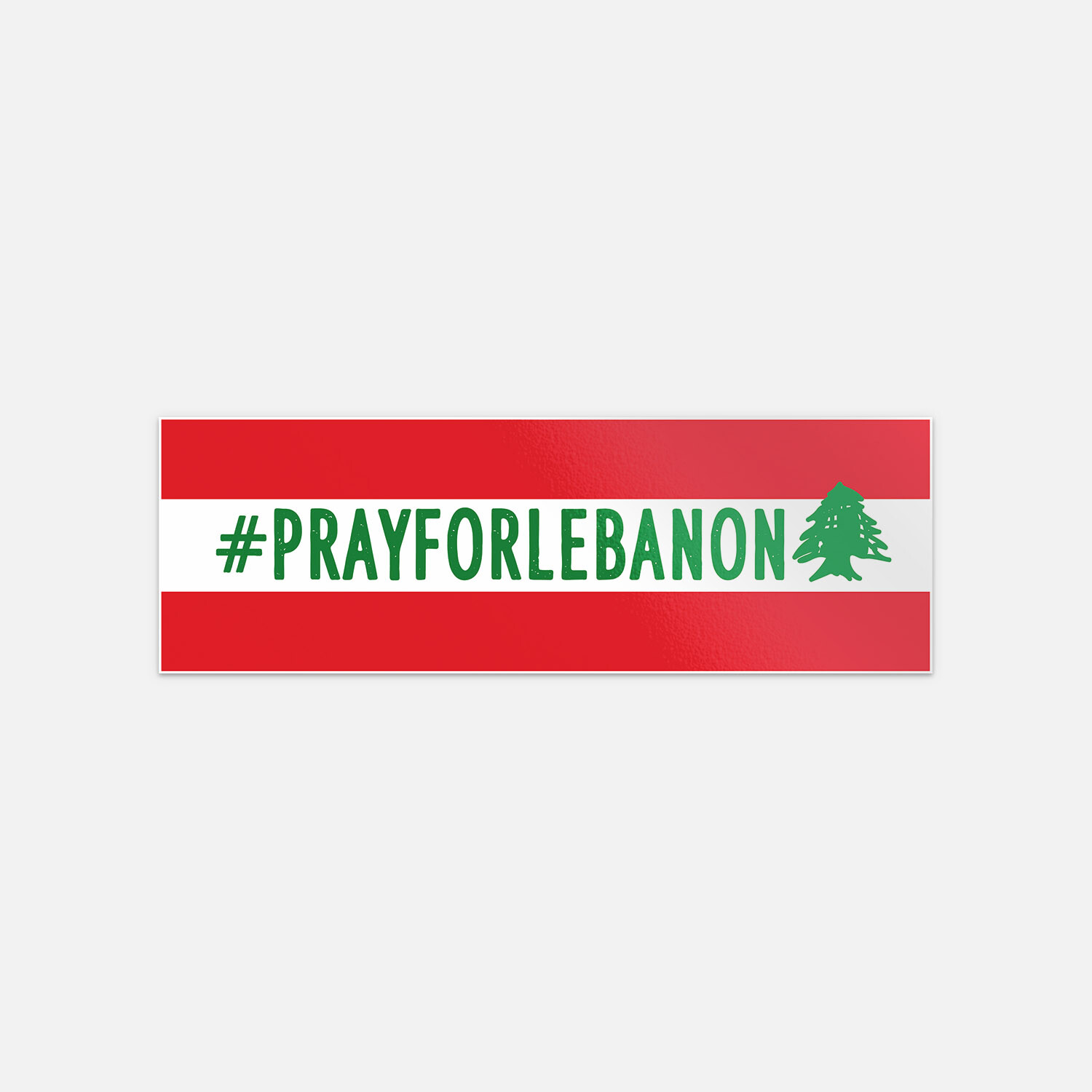 Pray For Lebanon Hashtag Vinyl Sticker Decal