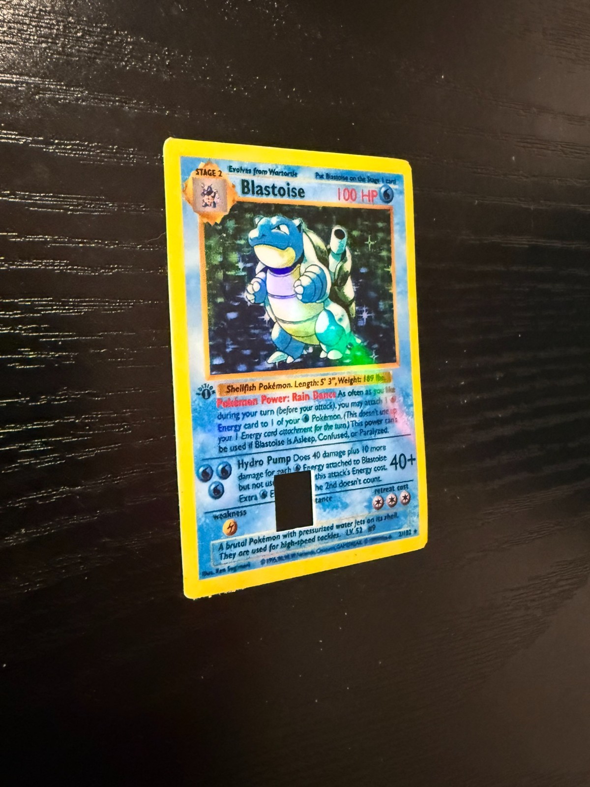 Blastoise Pokemon Credit Card Decal/Sticker/Skin