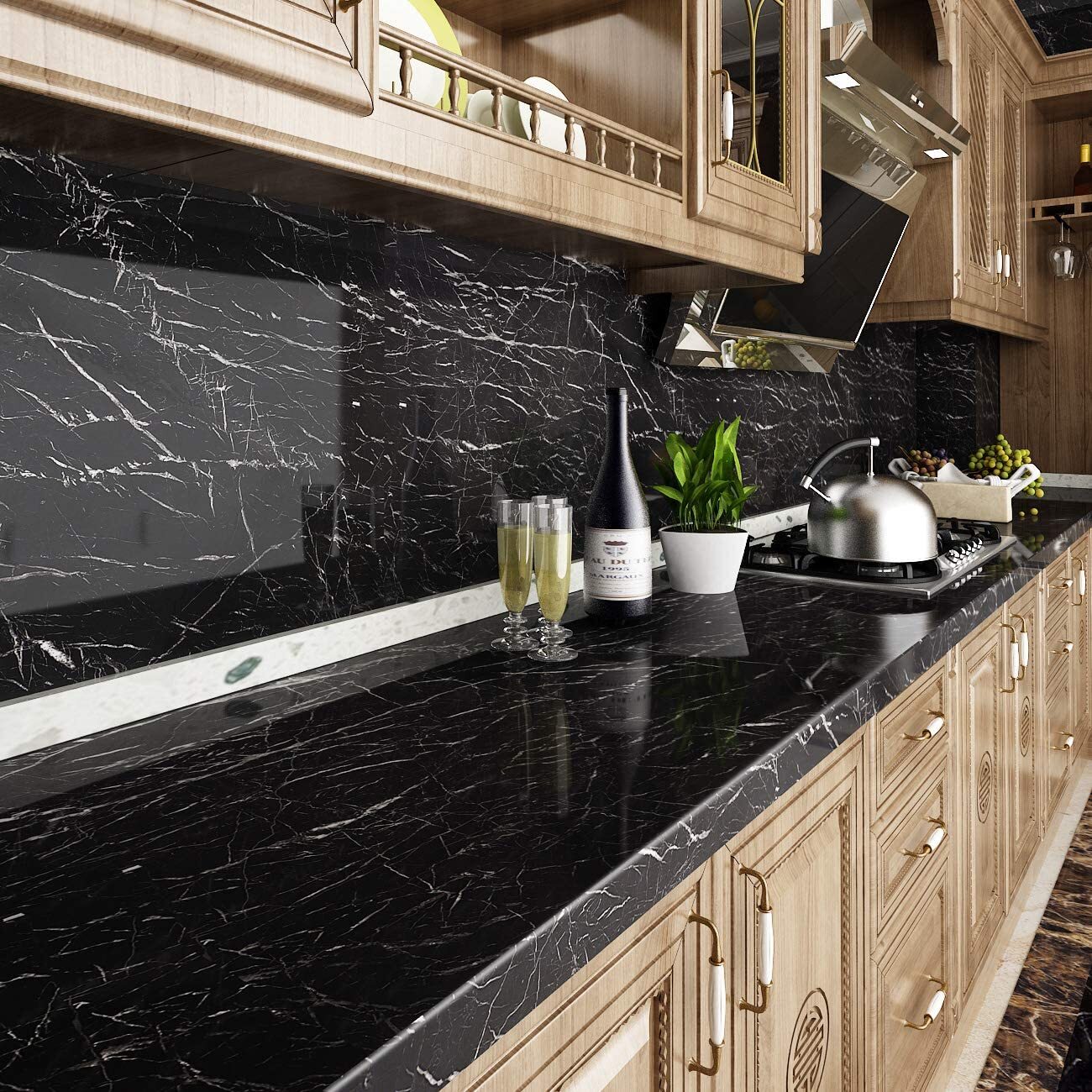 Contact Paper for Countertops Desk Cover Table Top Wallpaper Self Adhesive
