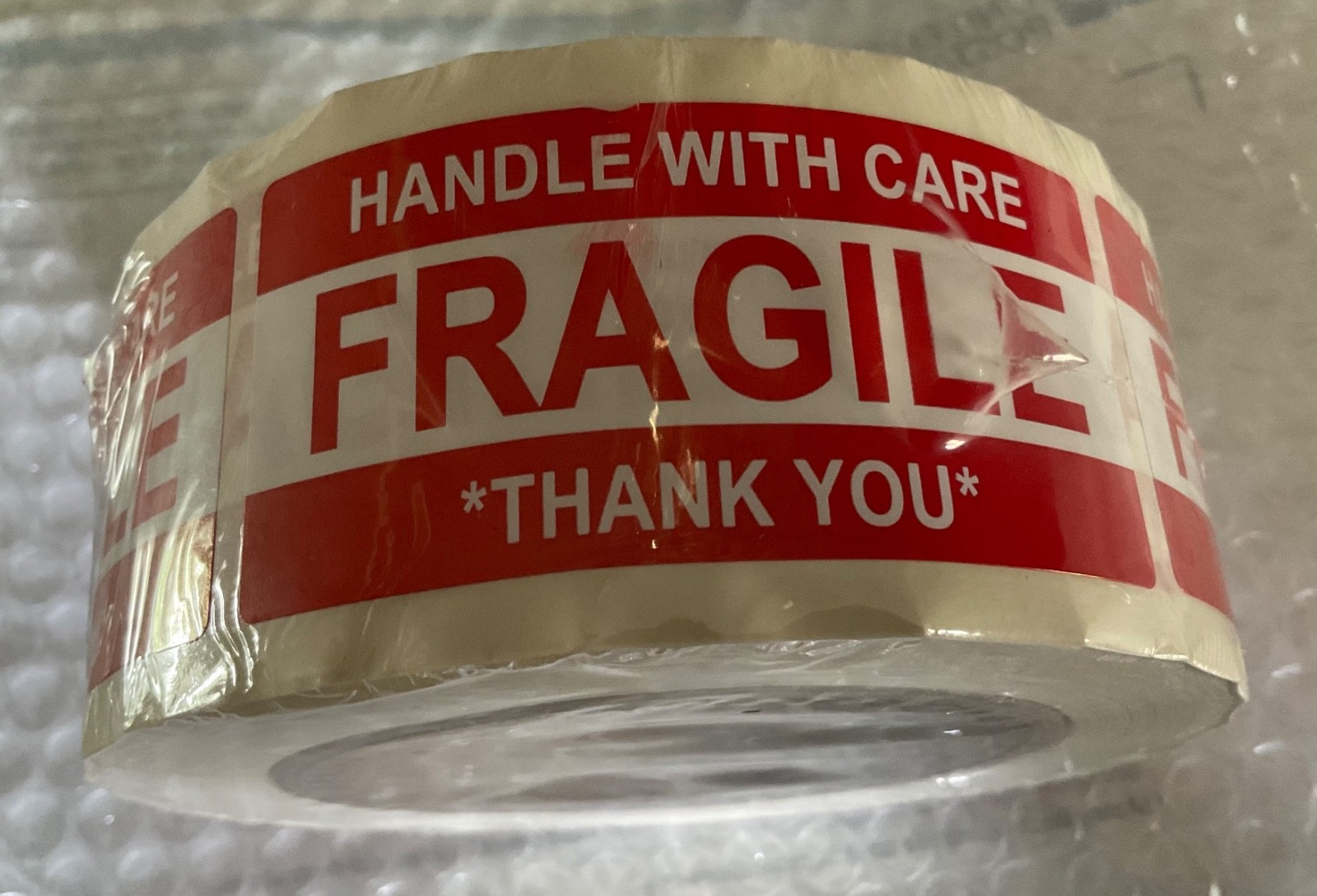 5000 Handle With Care Fragile 1.5" x 3” Self Adhesive Labels