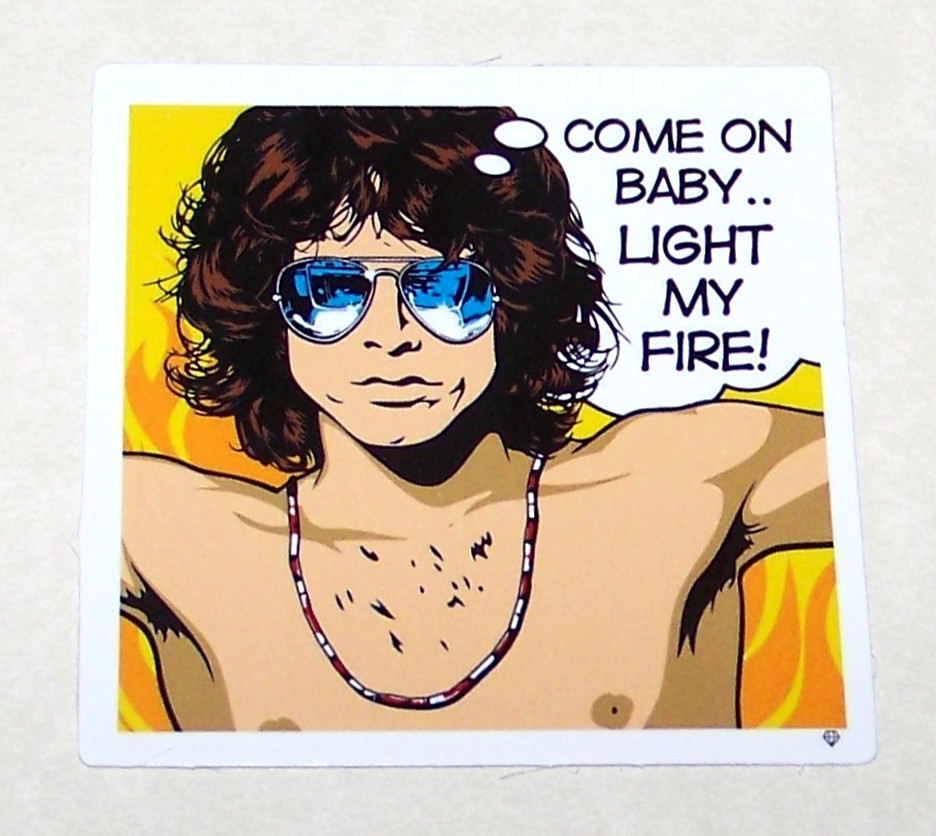 THE DOORS – Logo Die Cut Sticker Decal Music Band Rock Jim Morrison