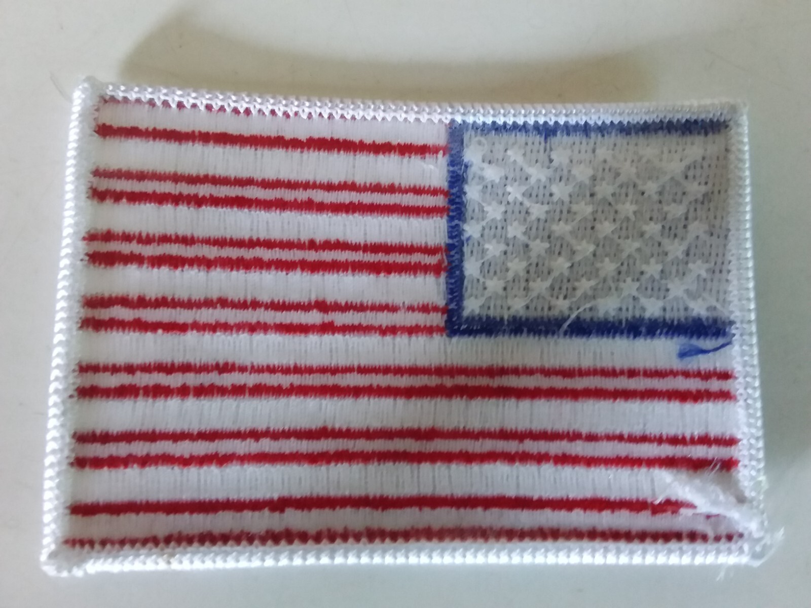 Patriotic Fabric Flag Patches 4th of July 3.5" x 2 3/8" Iron-On CELEBRATE