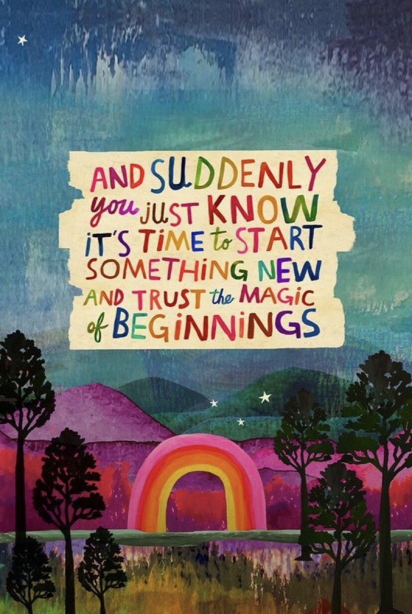 New Beginning Sticker 3” Strong Woman Feminist Queen Break Up Fresh Start Sober