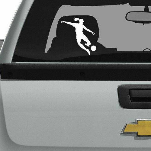 Girl Soccer Sports Decal Sticker for Home Wall Nursery Room Door Window Decor