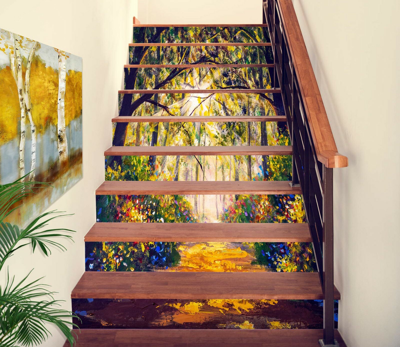 3D Oil Painting NA476 Stair Risers Decoration Photo Mural Decal Wallpaper Fay