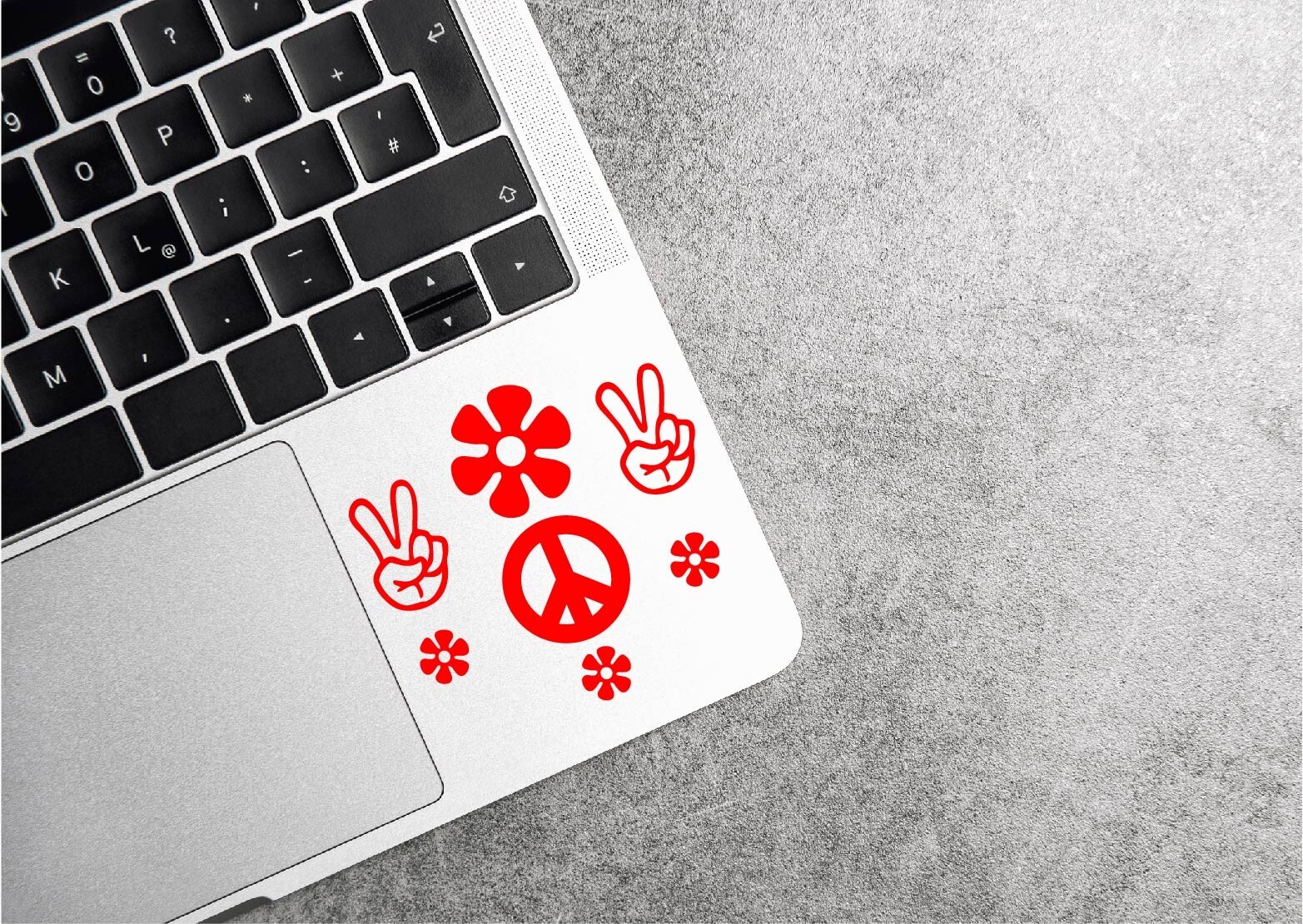 Hippie Peace Sign Decal Sticker Love Flower Power Bundle Set World Retro 70s 420