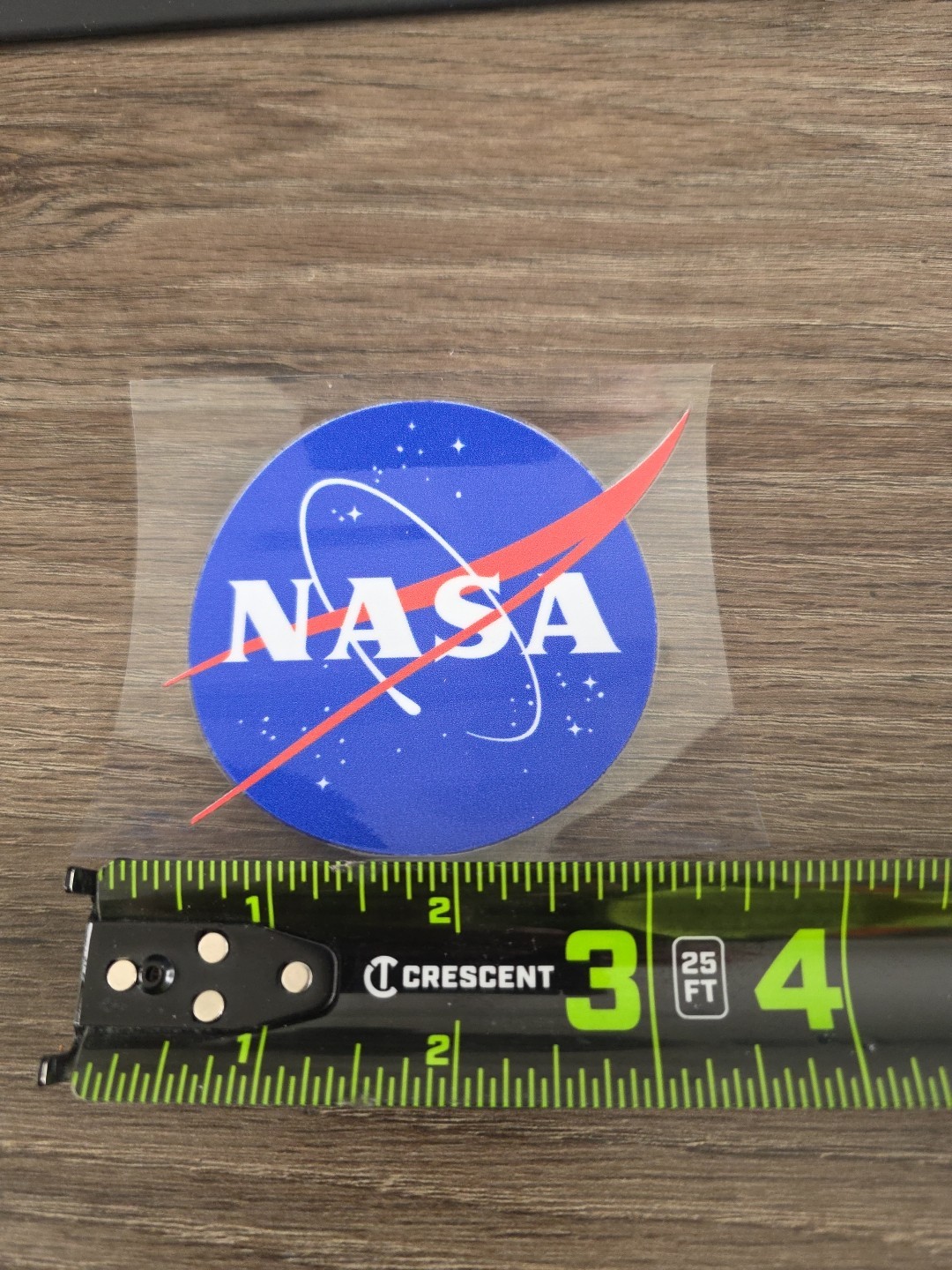 NASA Logo Decal Sicker 3.5 In | USA Flag UV DTF Sticker