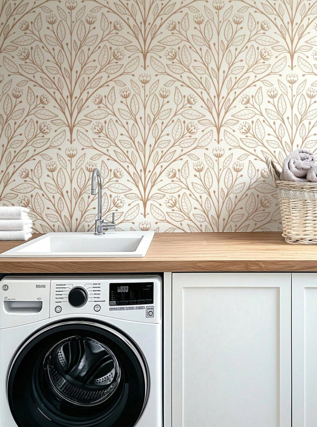 Peel Stick Wallpaper Leaves Waterproof Removable Wall Decal Art Home Decor 17.7x