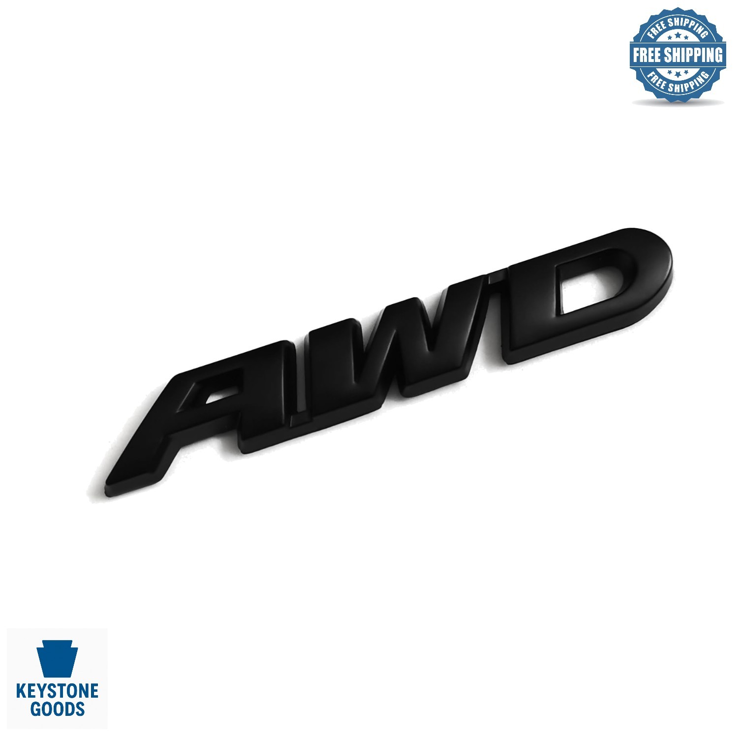 Black Metal AWD Emblem Badge – Car Exterior Decoration Sticker