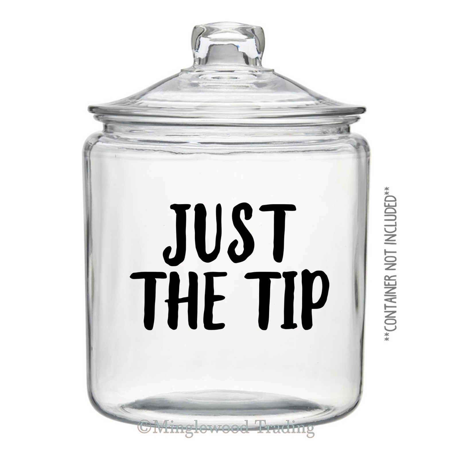 Just the Tip Vinyl Decal Sticker | Funny Bathroom Cleaning Bottle Label