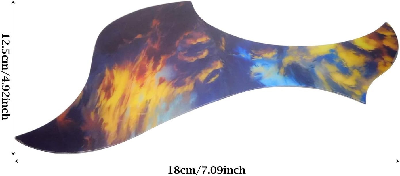 1PCS Self Adhesive Anti-Scratch Hummingbird and Water Shaped Acoustic Guitar Pic
