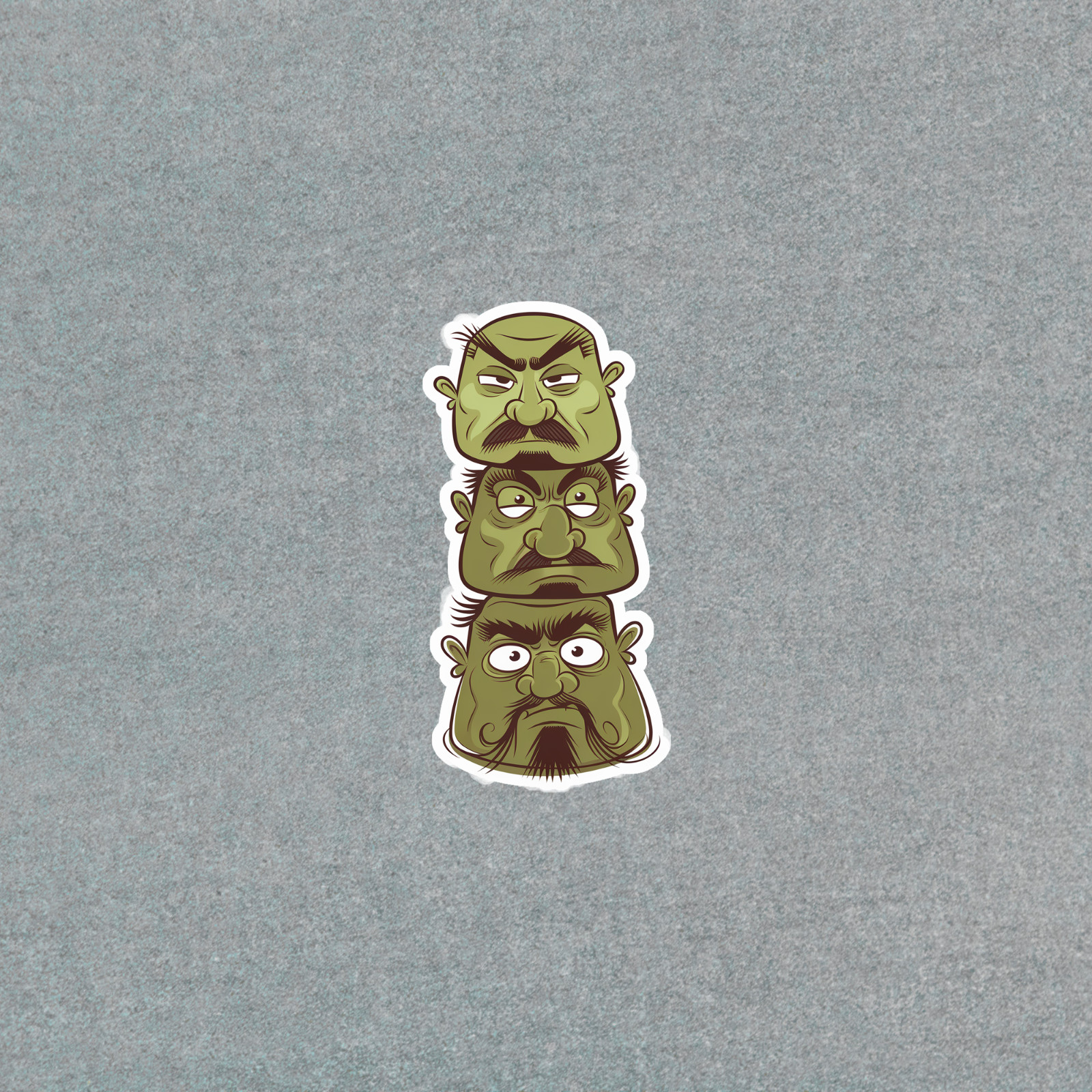 Funny Grumpy Old Man Faces Sticker – Cartoon Grandpa Expressions #4153