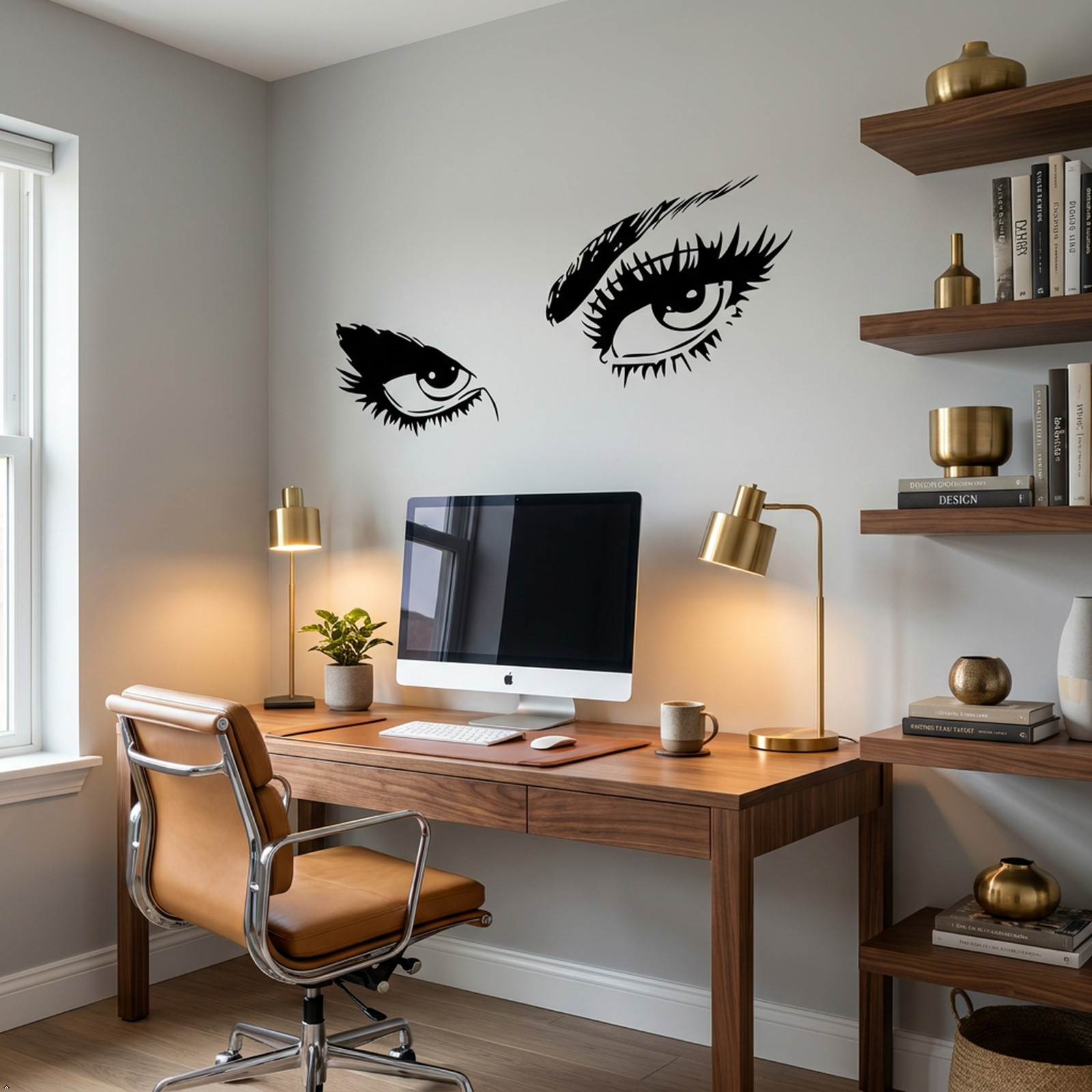 Beautiful Eyes Removable Wall Art Decal Sticker Decor Mural DIY Vinyl