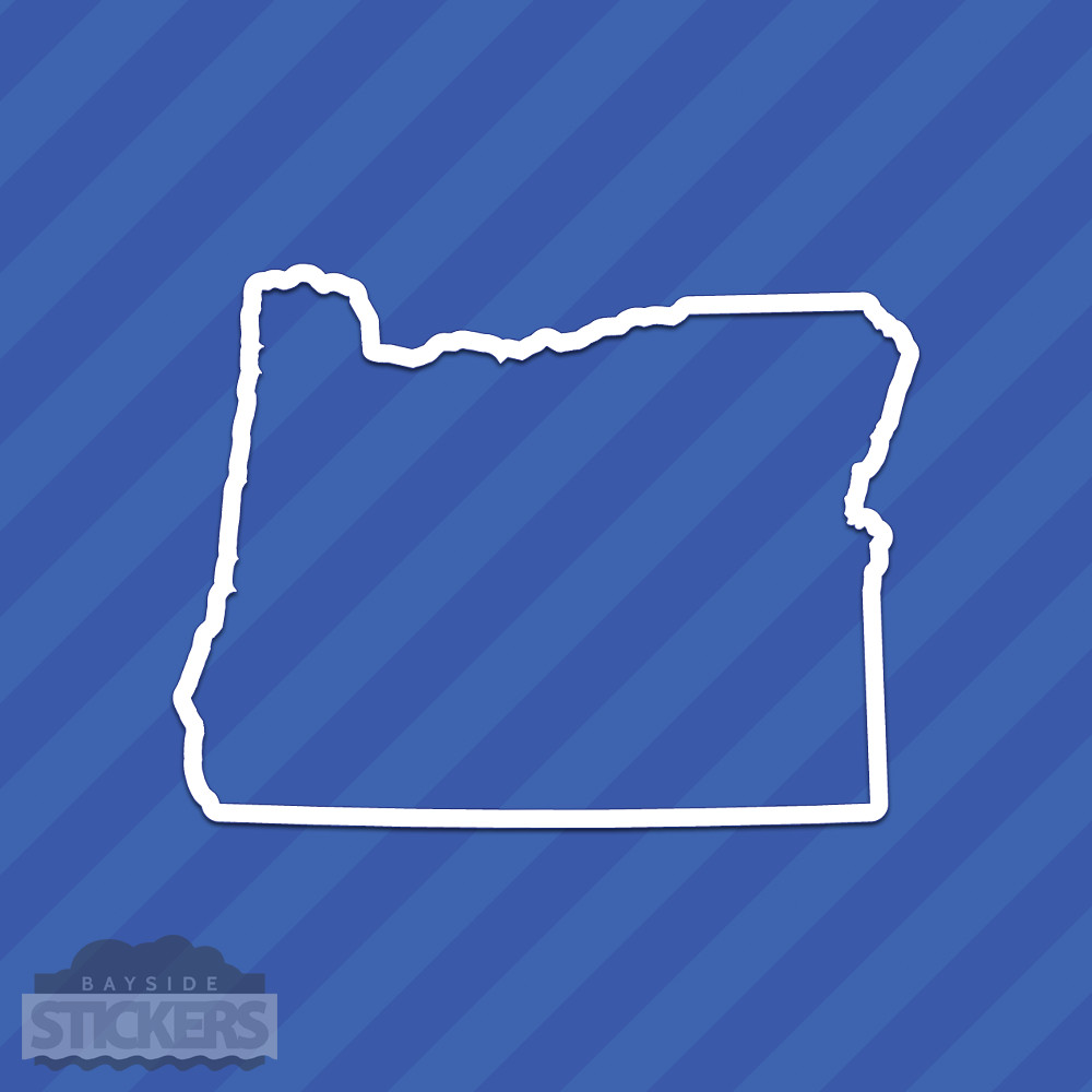 Oregon OR State Outline Vinyl Decal Sticker
