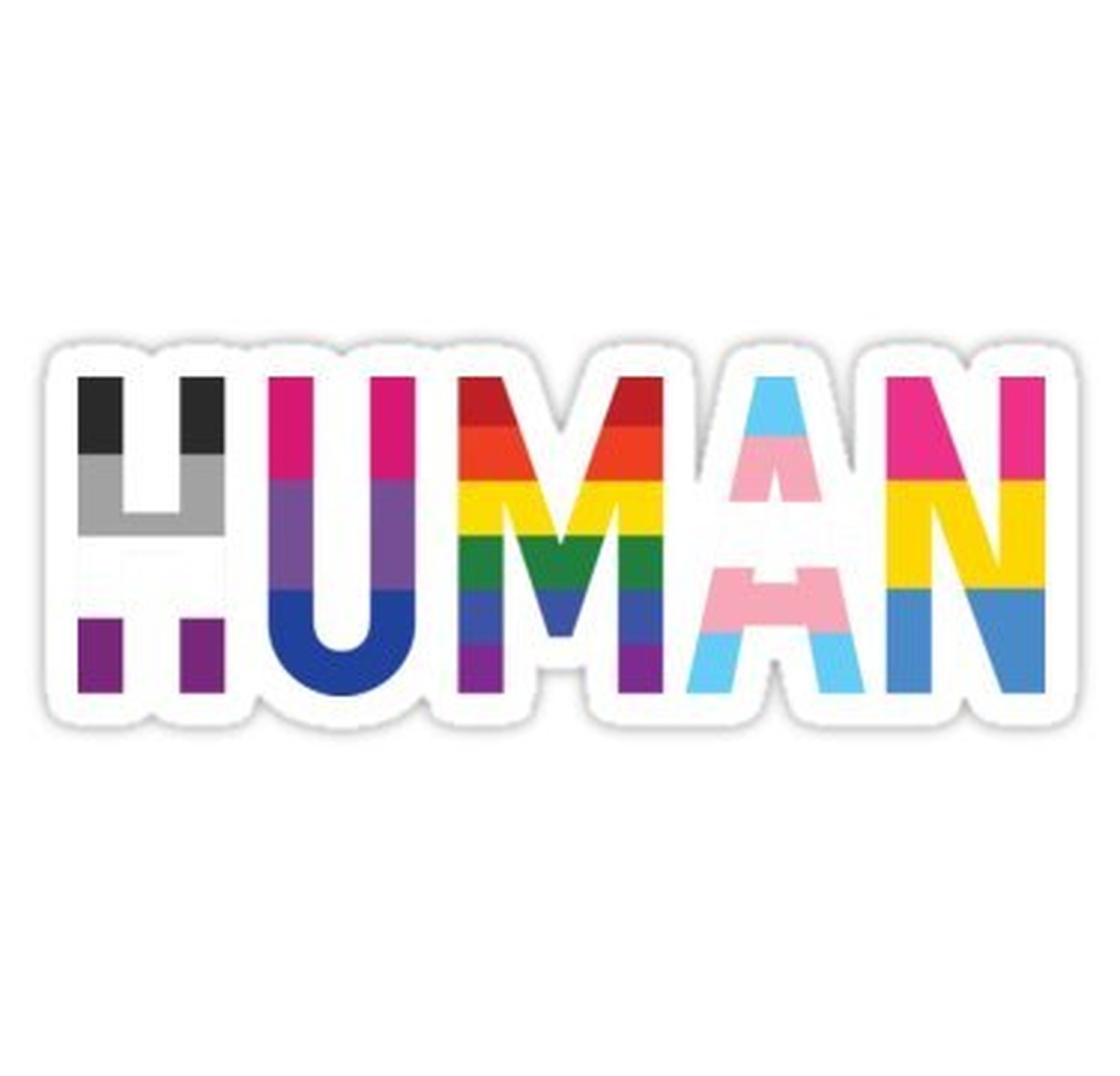 Chili Print Human, LGBT+ – Sticker Graphic Bumper Window Sicker Decal – Gay P…