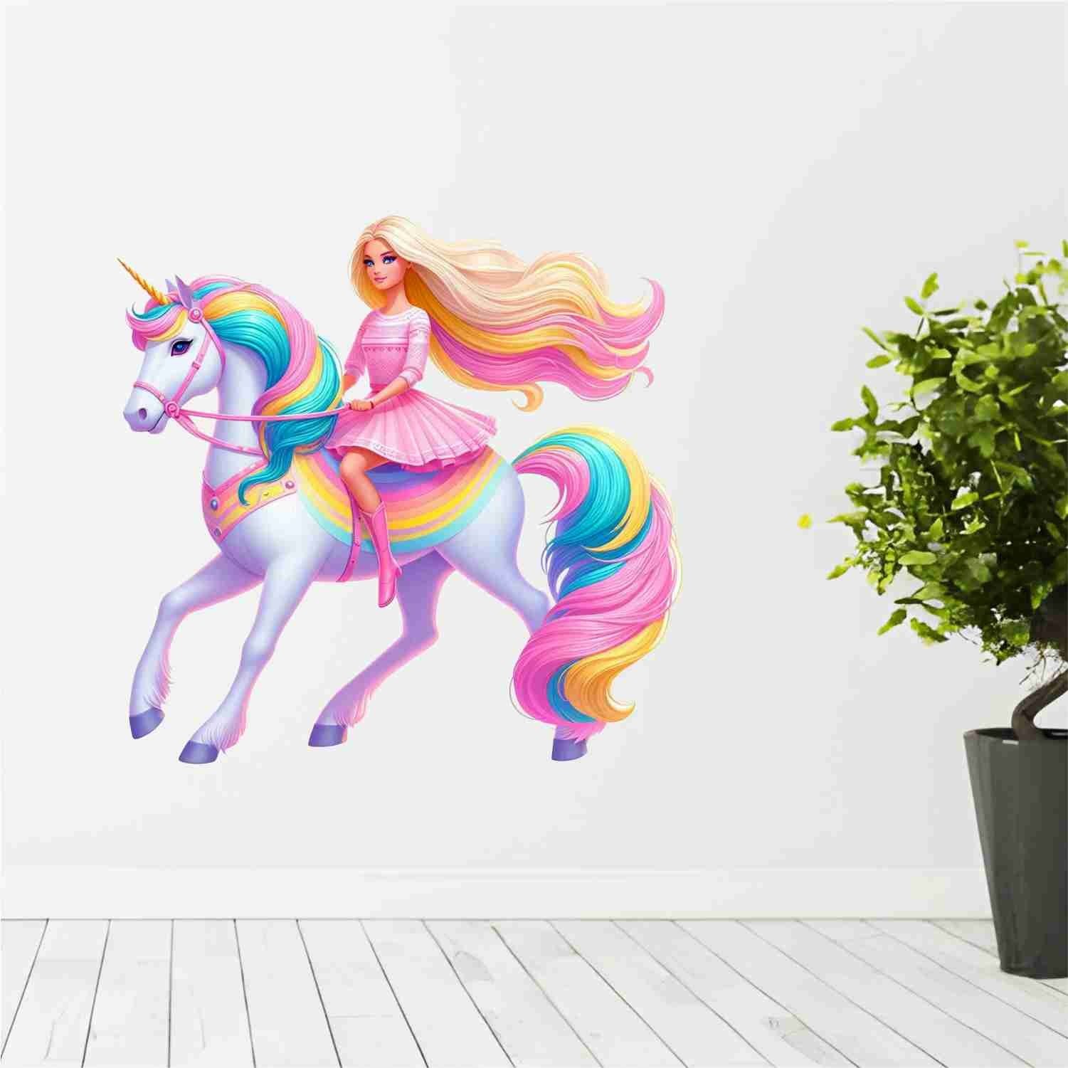 SkyOlla Fairy Princess Wall Sticker Kids Room Decor Self Adhesive Pack of 2