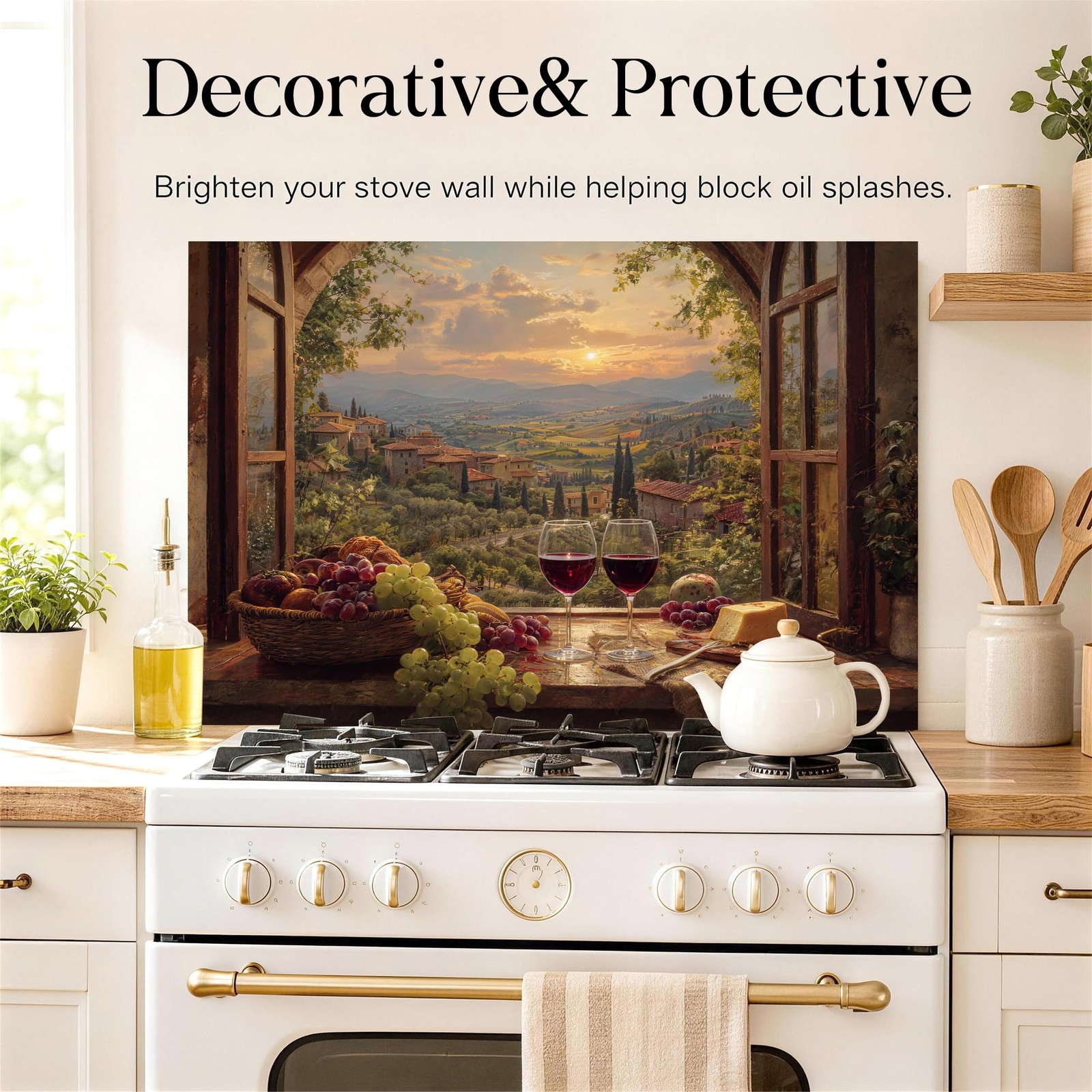 Wall Sticker 35.5×23.6 Inch Removable Adhesive Large Wall Mural Decal Scenic …