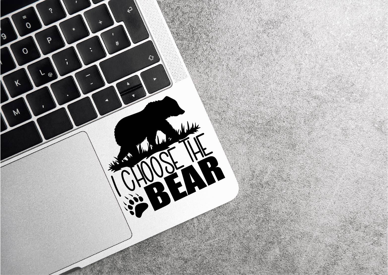 4.5" I Choose The Bear Decal Sticker Woods Men Empowered Women Funny Toxic Trend