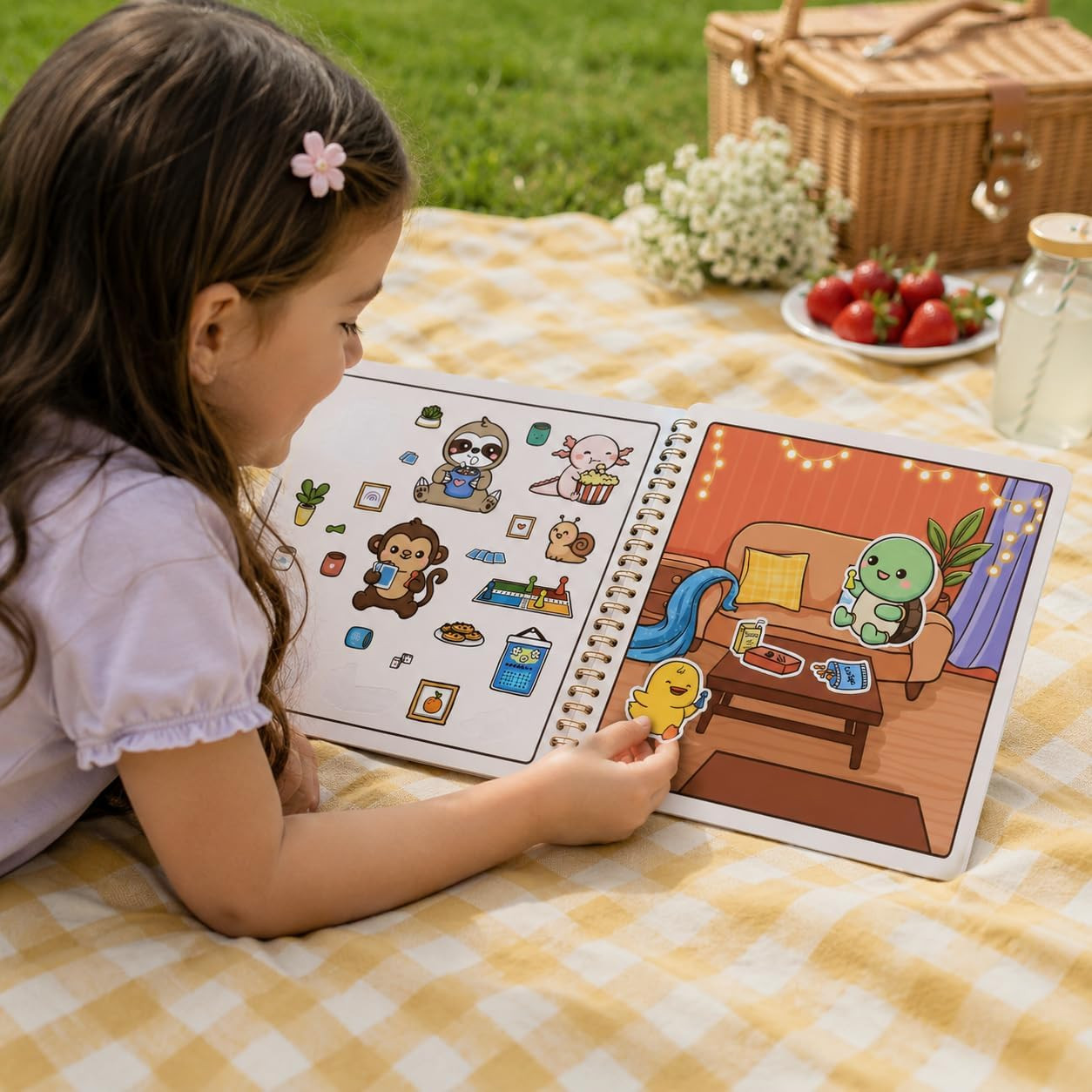 Emotional Support Animal Friends Sticker and Coloring Book – Sticker Scene, Cozy
