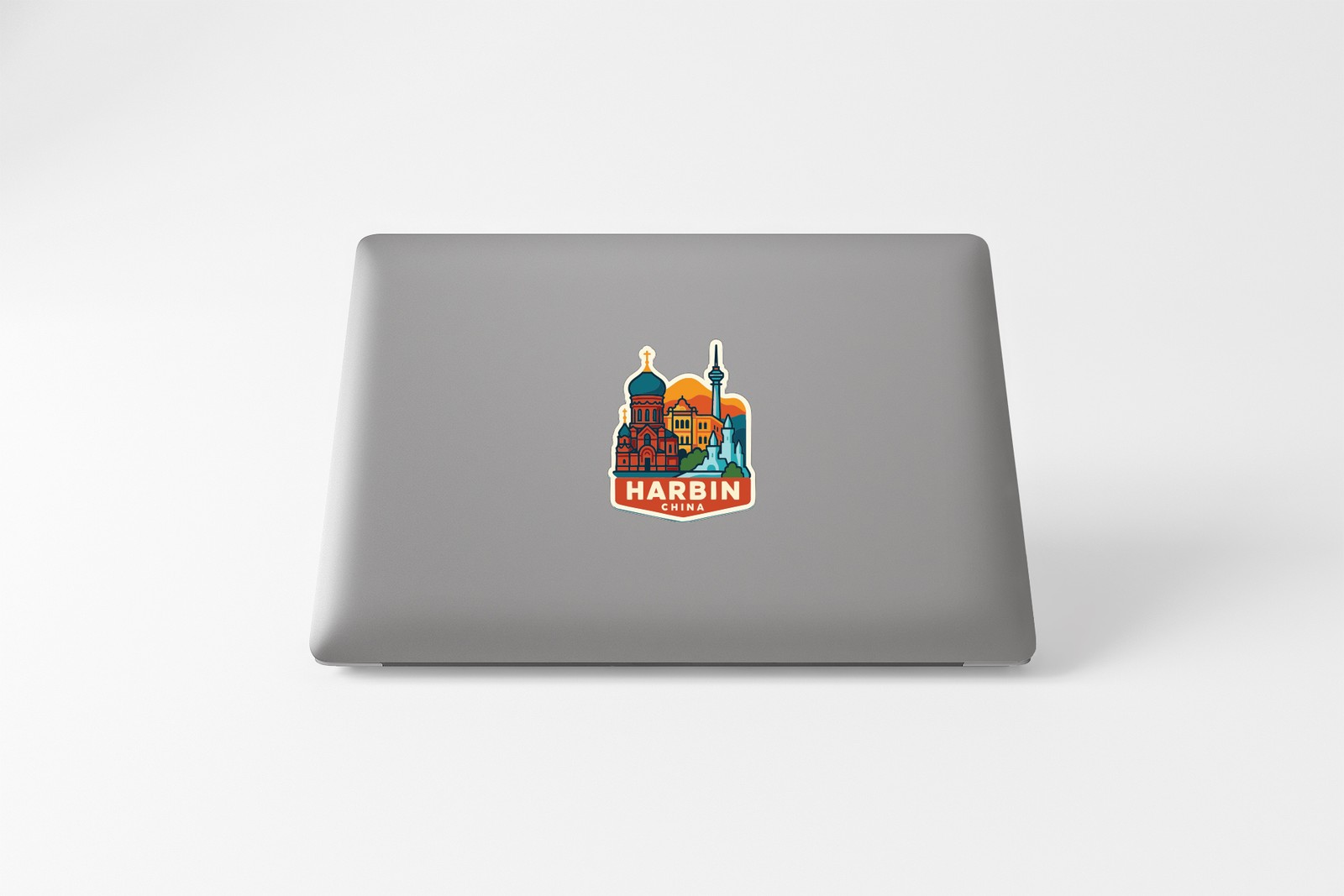 Harbin China Sticker Decal Vinyl Die-Cut City Skyline Landmark Design