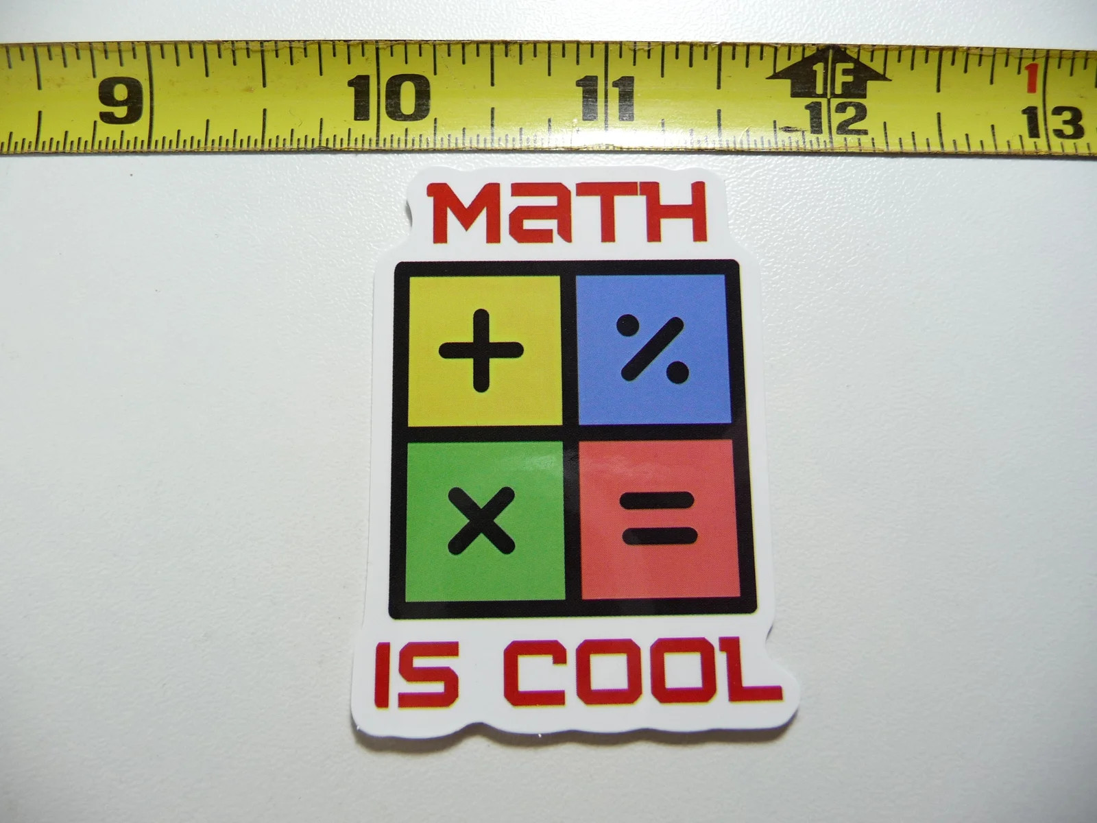 MATH IS COOL SMALL STICKER DECAL TEACHER STUDENT SCHOOL COLLEGE FUNNY