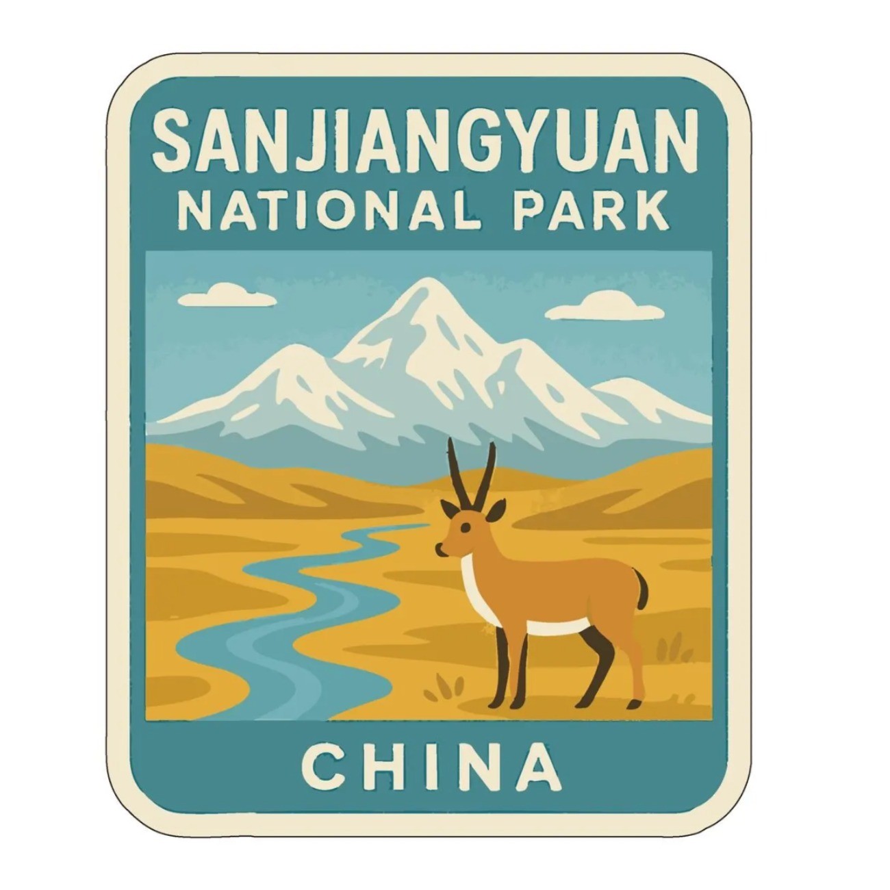 Sanjiangyuan China Iron On Heat Transfer Vinyl HTV Die-Cut World National Parks