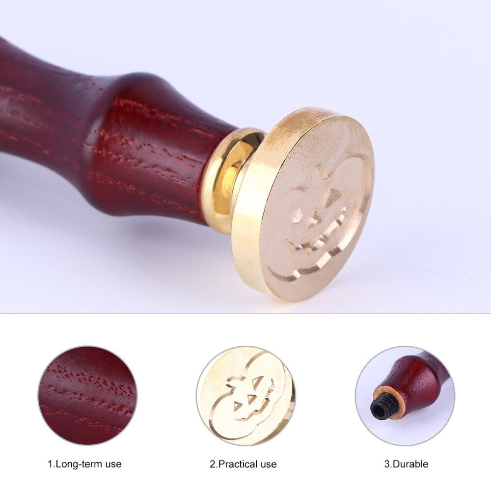 Halloween Sealing Wax Stamp Halloween Envelopes for Wax Seal Pumpkin Wax Stamp