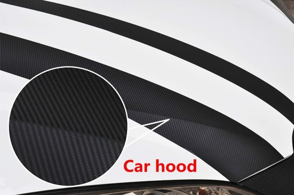3D Black Carbon Fibre Vinyl Car Wrap Film Air Bubble Free UK Stock