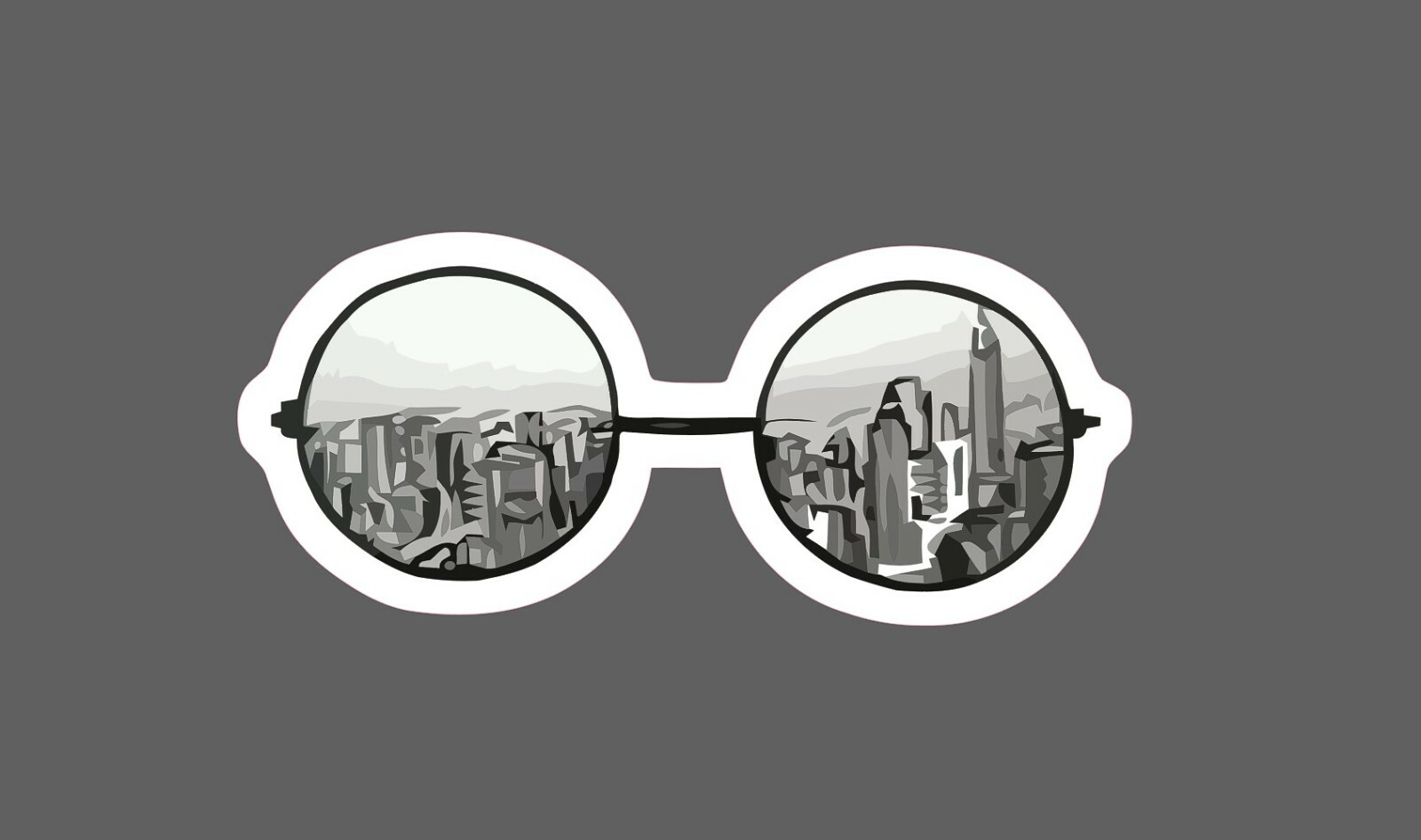 Sunglasses Sticker City Skyline Waterproof – Buy Any 4 For $1.75 Each Storewide!