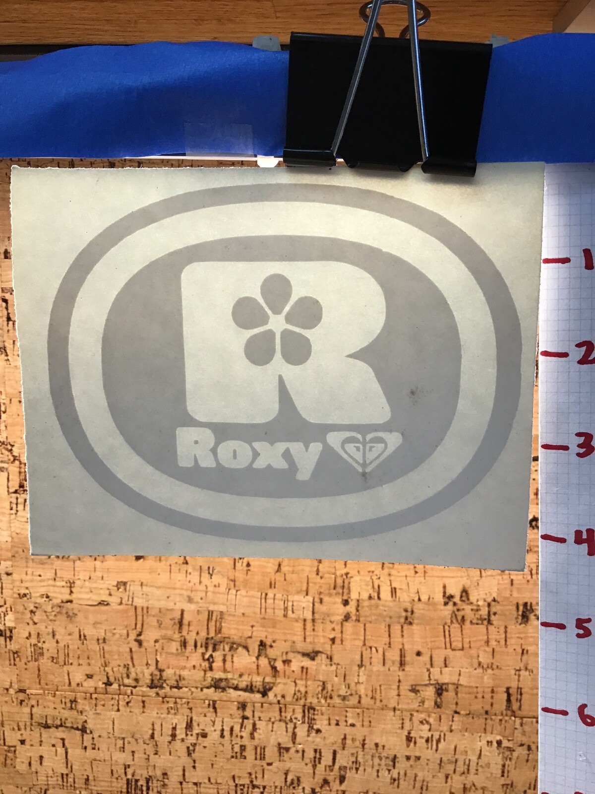 Roxy Quiksilver BIG R – White -Vinyl Decal Sticker -Y7-2-476