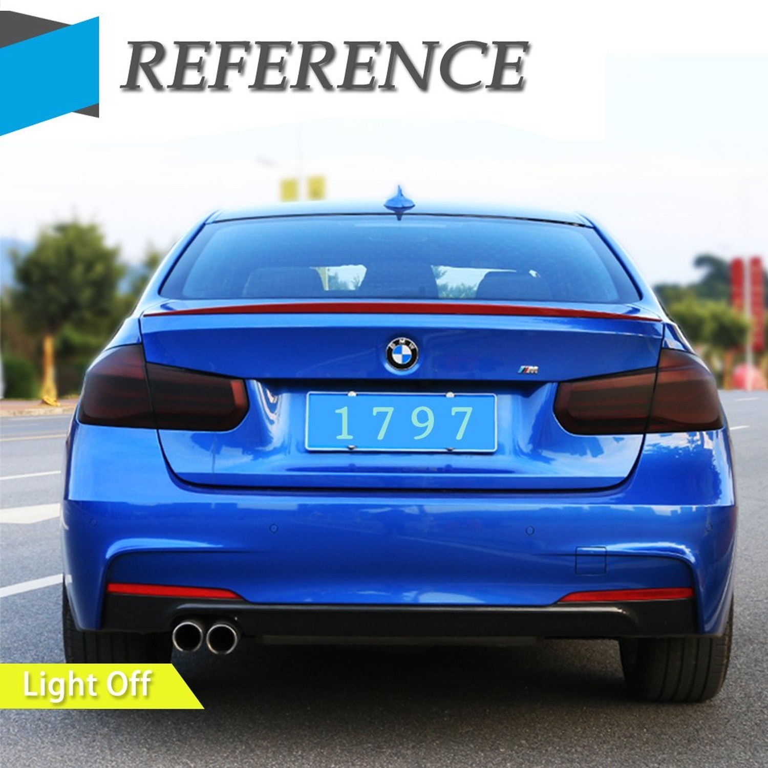 1797 Car Light Tint Film Frosted Taillight Tail Back Turn Signal Black Headli…