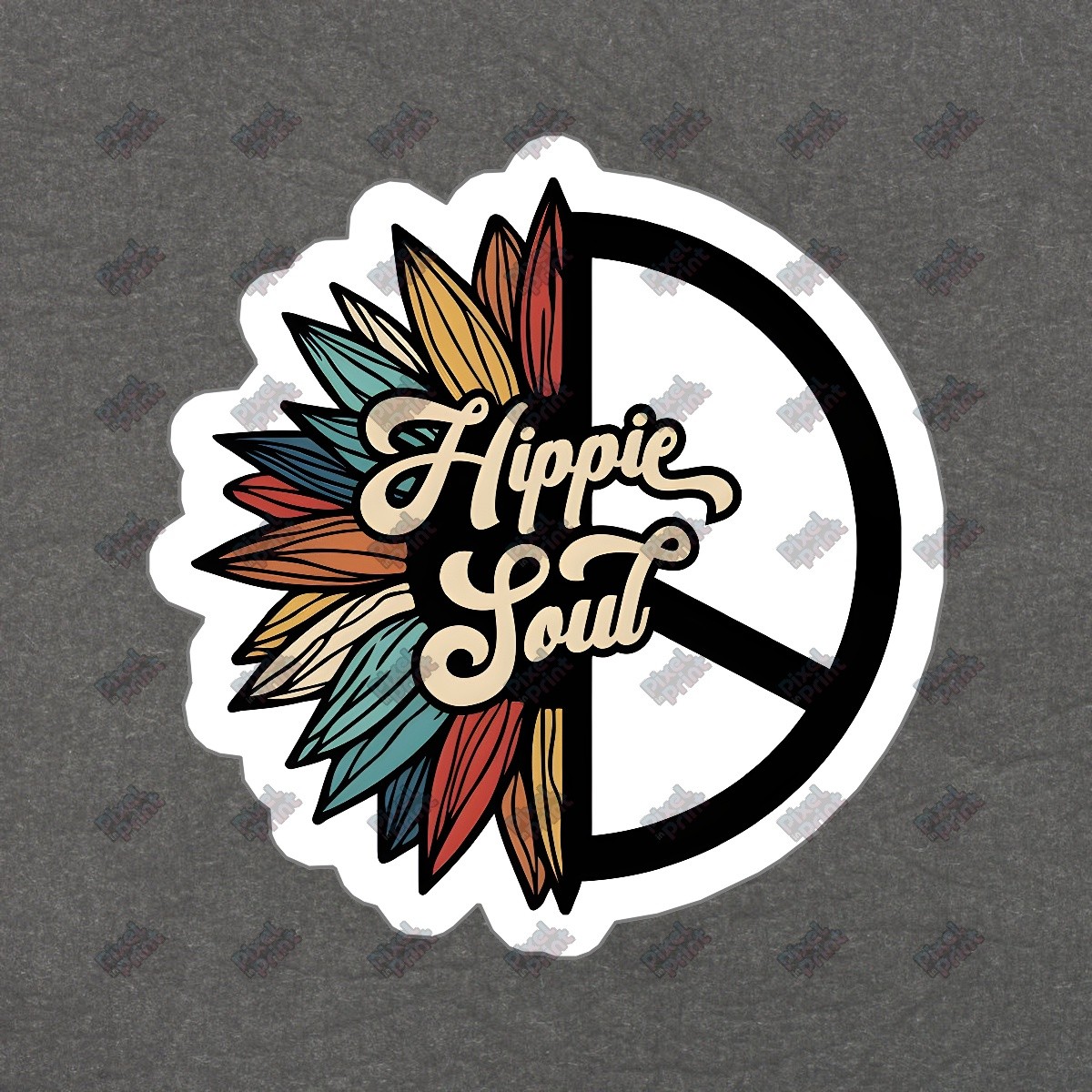 Hippie Soul Vinyl Sticker Peace Sign Decal Bohemian Home Decor Laptop #786928