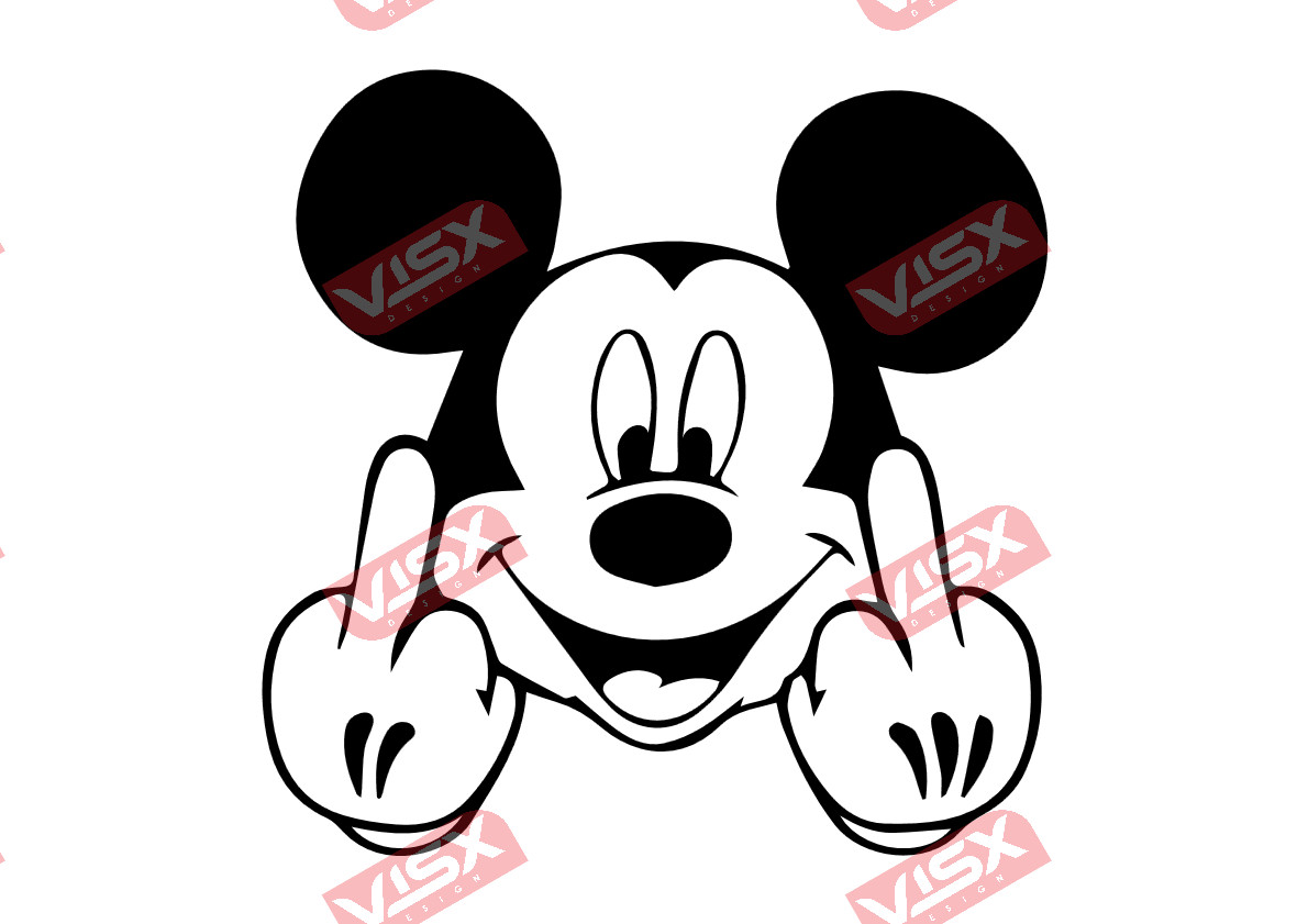 Mickey Mouse Decal Car Window Bumper Sticker Auto Vinyl Laptop Tumbler Cartoon