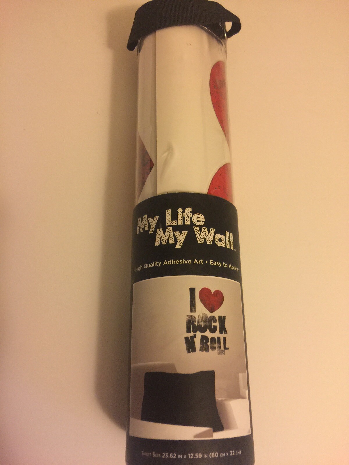 MY LIFE MY WALL I LOVE ROCK N ROLL 23.62 IN X 12.59 IN FREE SHIPPING