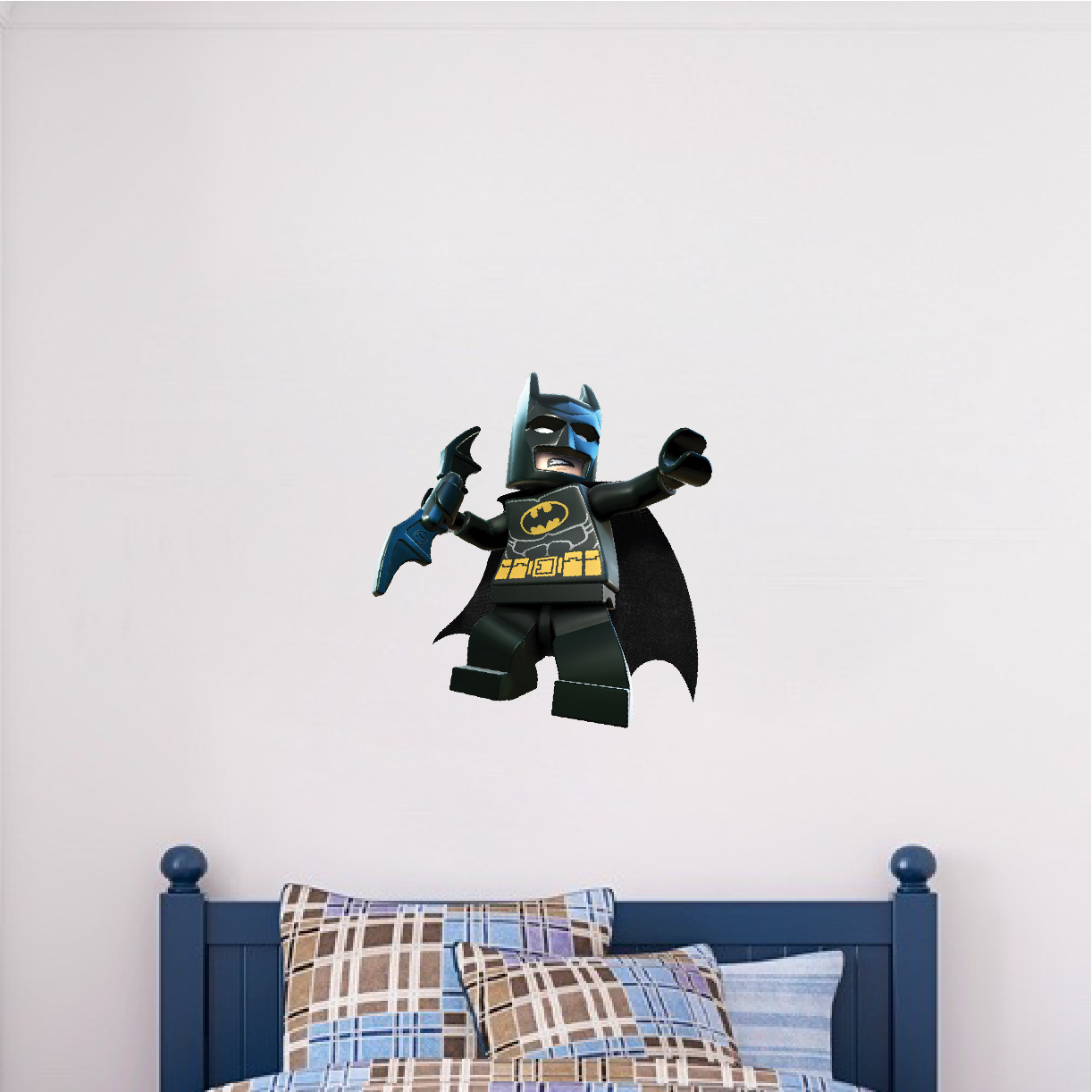 Lego Batman Wall Decal – Superhero Wall Design – The Dark Knight Wall Mural, s46