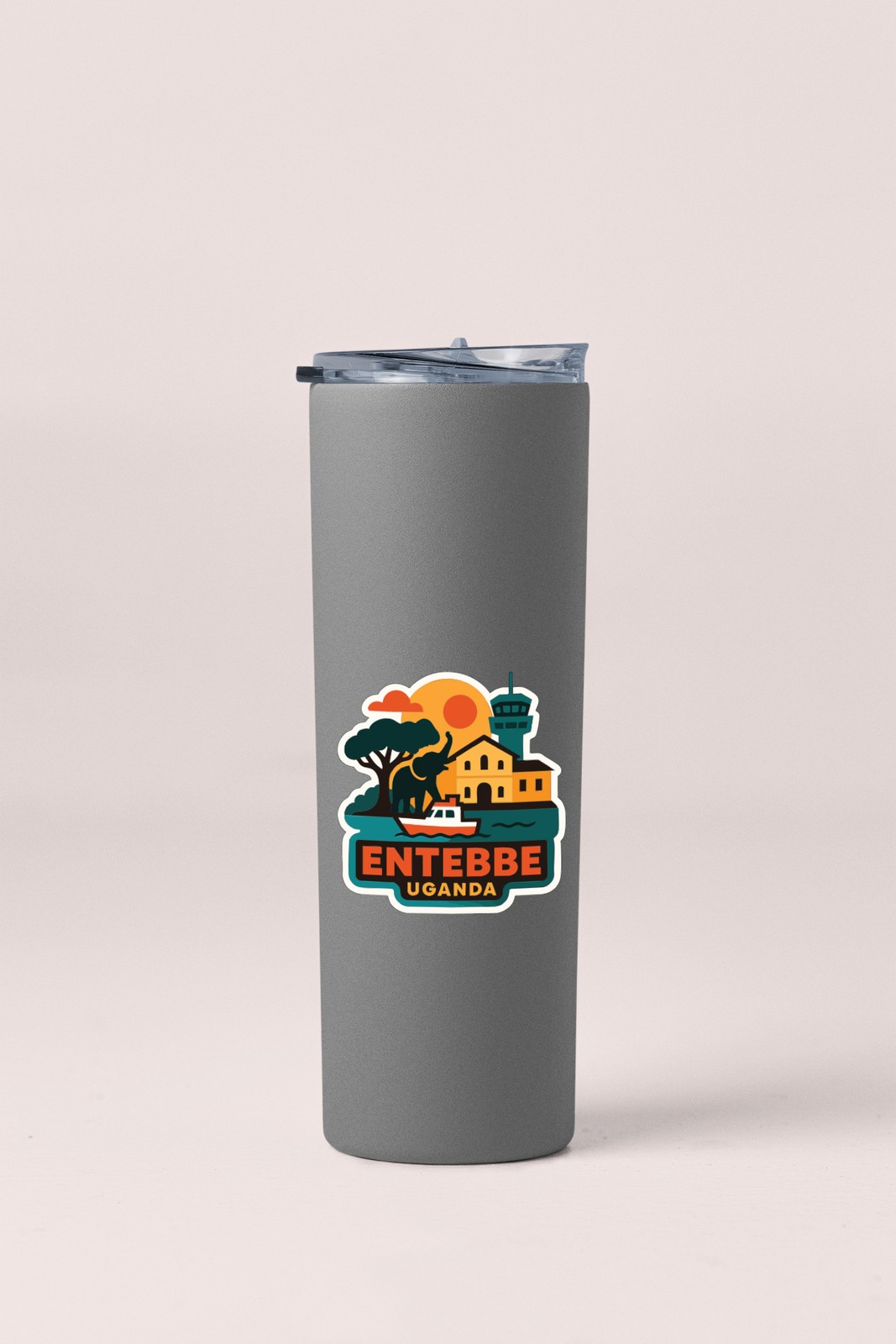 Entebbe Uganda Sticker Decal Vinyl Die-Cut City Skyline Landmark Design