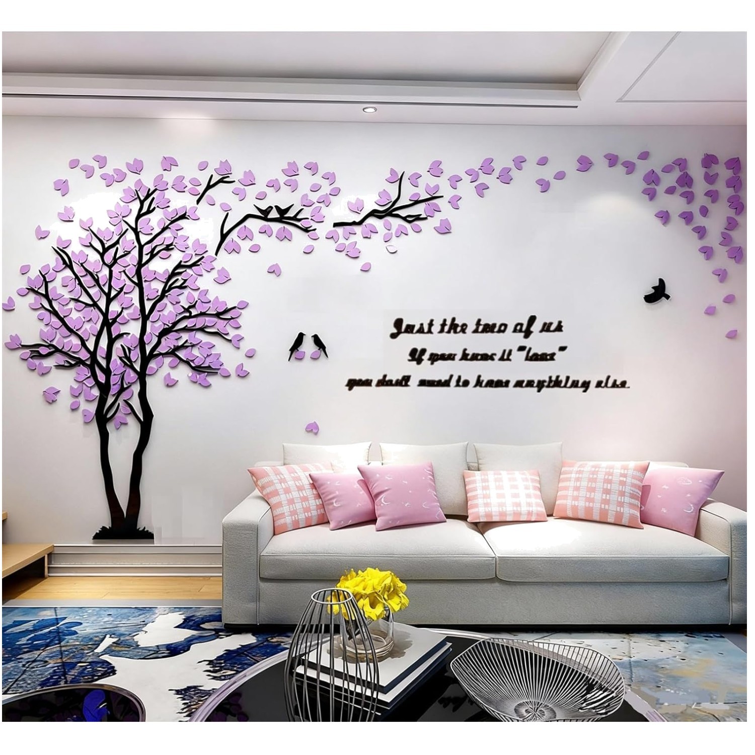 Large Tree Wall Decor – 3D Acrylic Sticker for Living Room