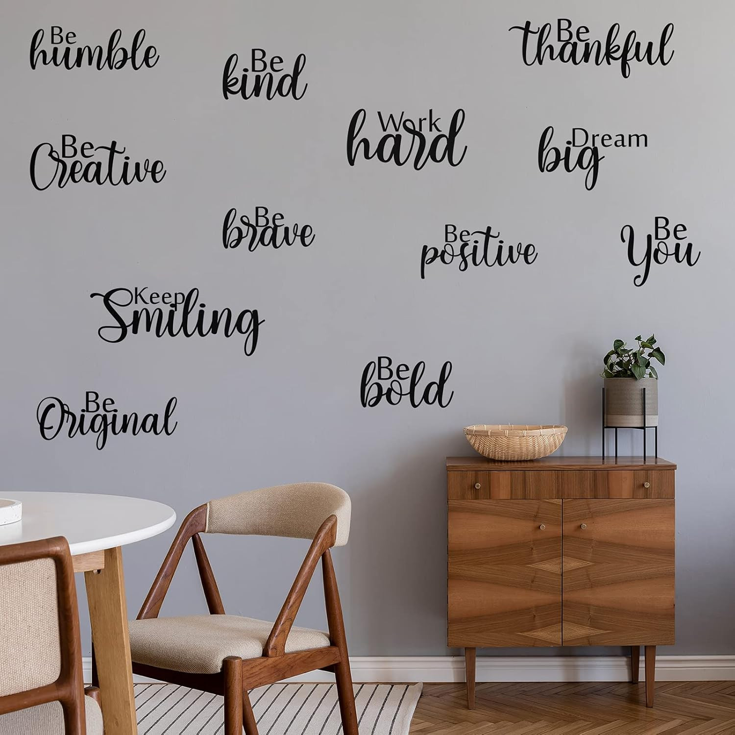 12 Pcs Inspirational Wall Decals Motivational Quote Peel and Stick Vinyl Wall Qu